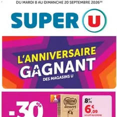 Super U catalogue - Prévisualisation du catalogue valable à partir du 08/09/2026