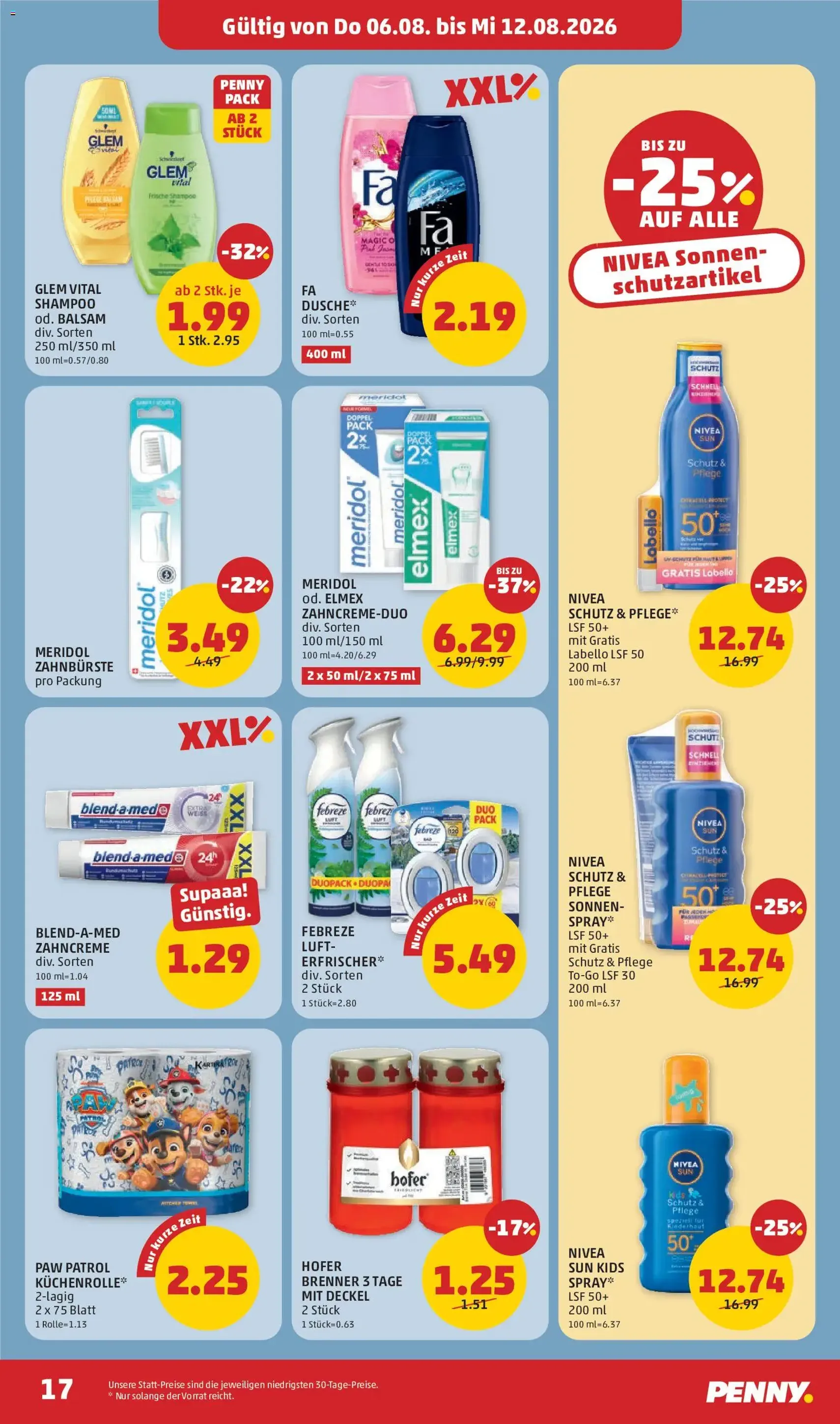 Penny Markt - Flugblatt - Gültiger Prospekt ab 06.08.2026, Seite 17 von insgesamt 28