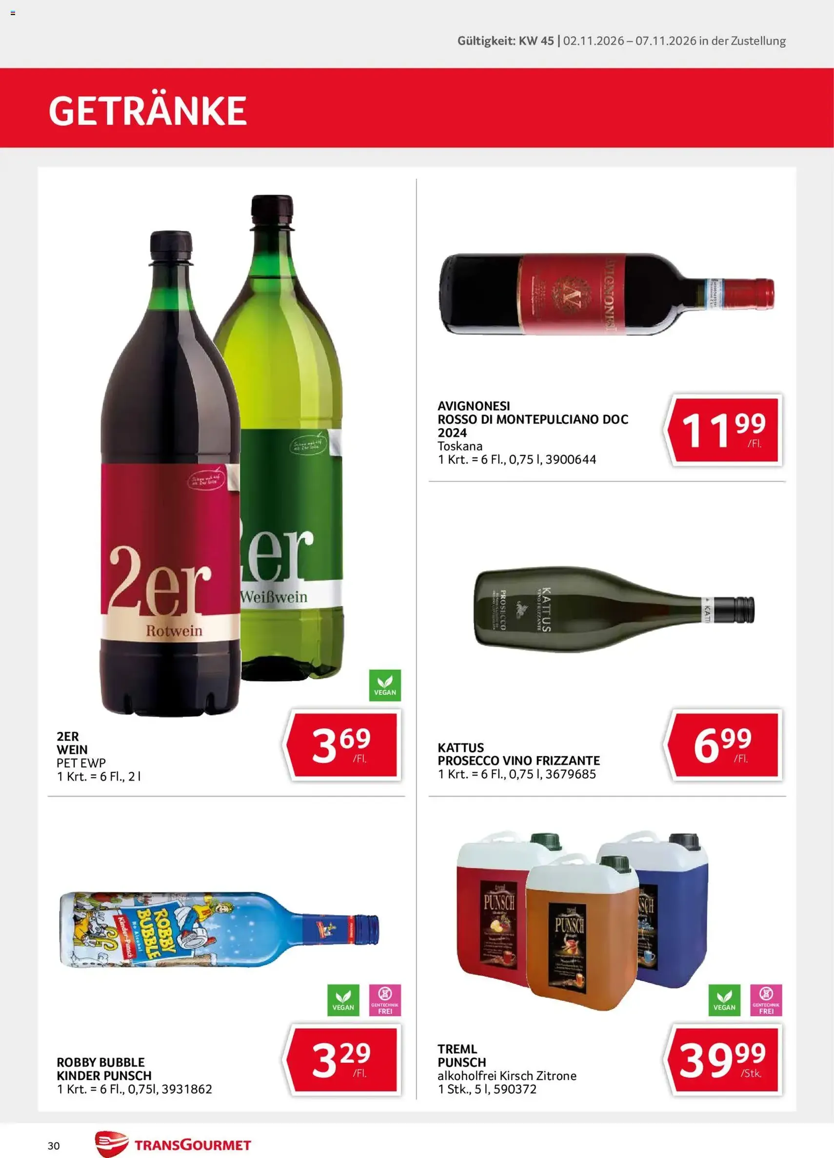Transgourmet Flugblatt - Gültiger Prospekt ab 02.11.2026, Seite 30 von insgesamt 36