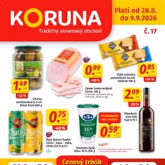 Koruna leták - náhľad letáku platný od 28.08.2026