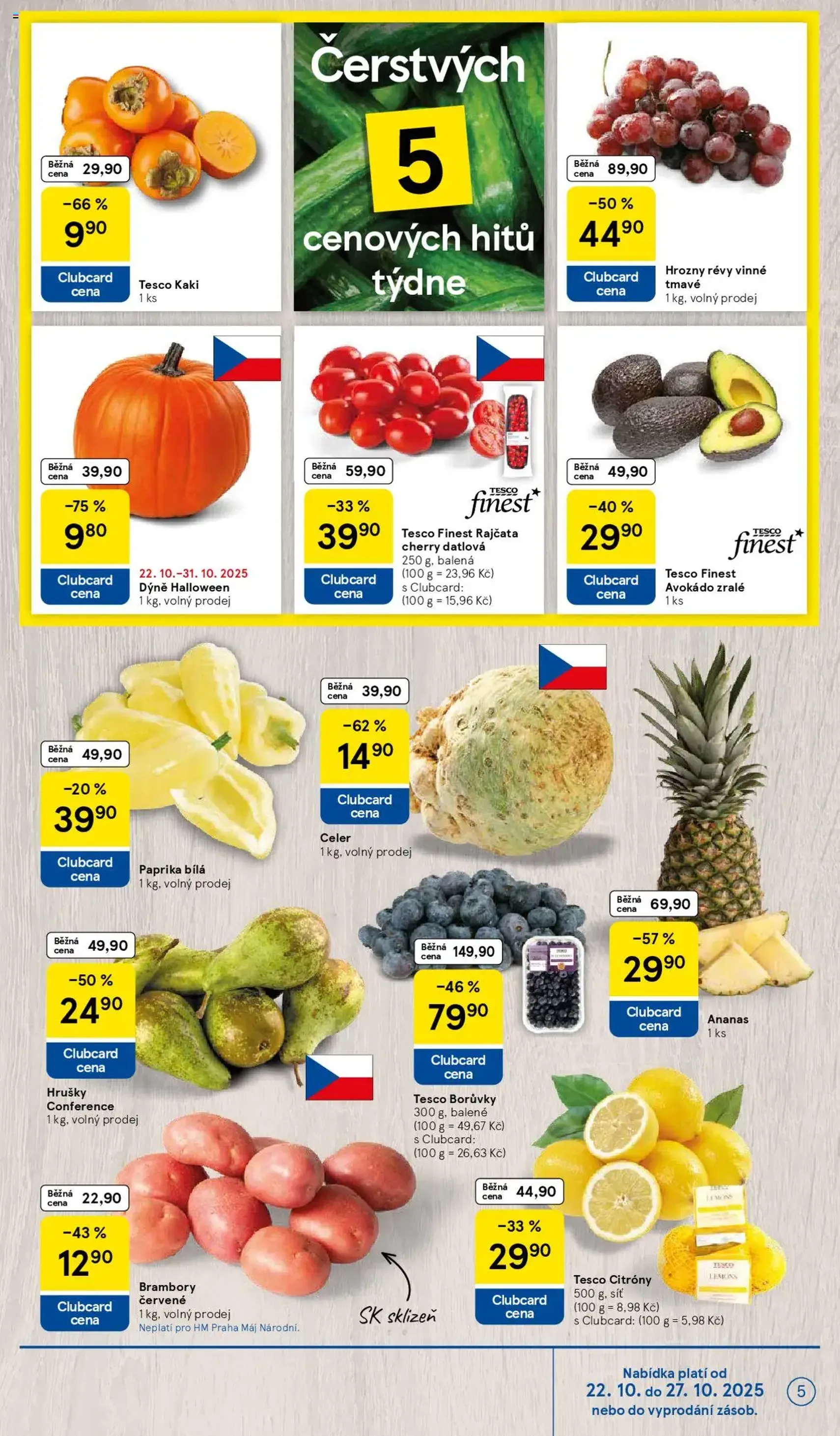 Tesco leták - Hypermarket - platný leták od 22.10.2025 strana 5 z 30 Tesco leták - Hypermarket - platný leták od 22.10.2025 strana 5 z 30