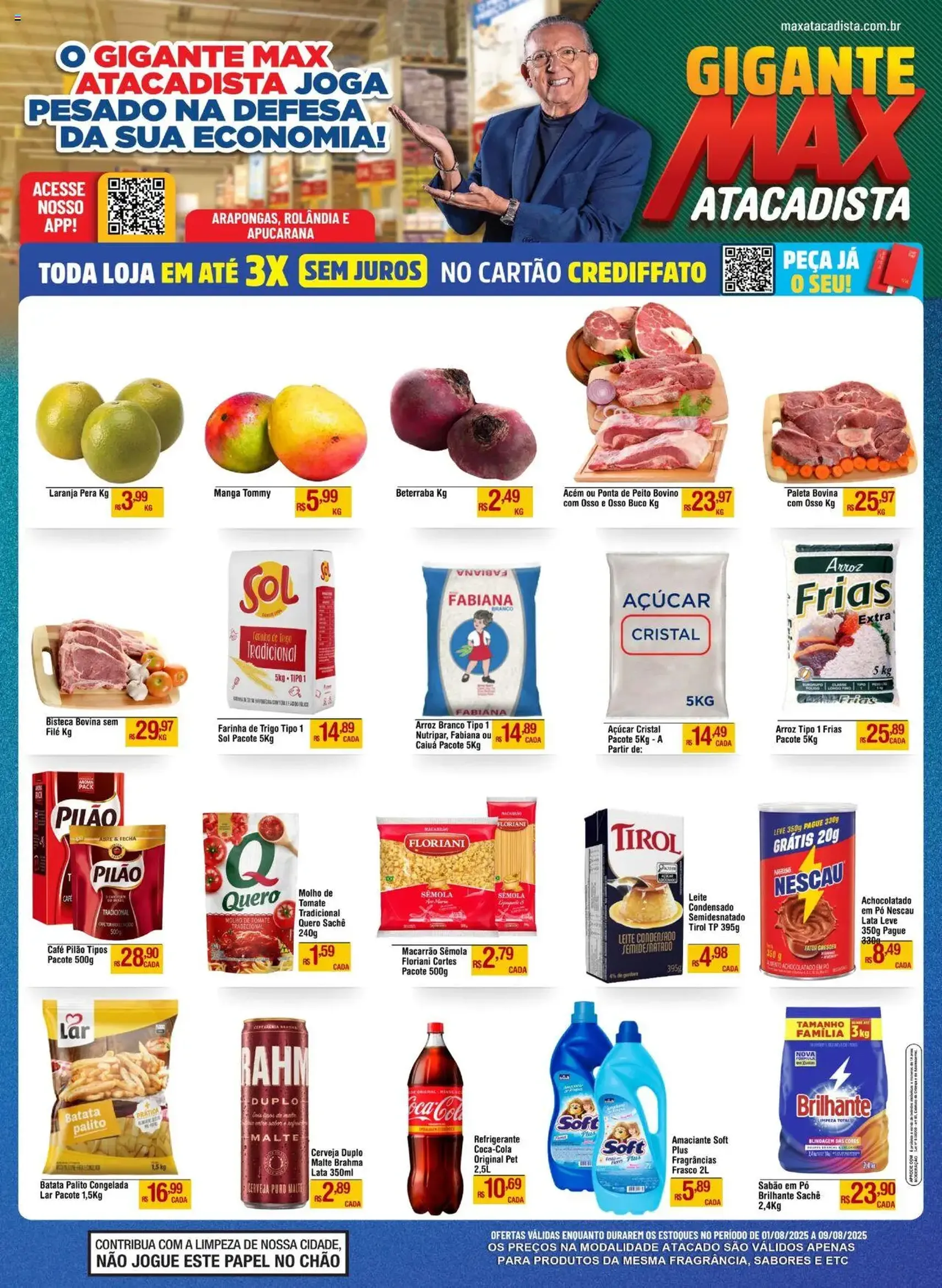 Max Atacadista - Ofertas da semana - folheto válido a partir de 01/08/2025 página 1 de 4