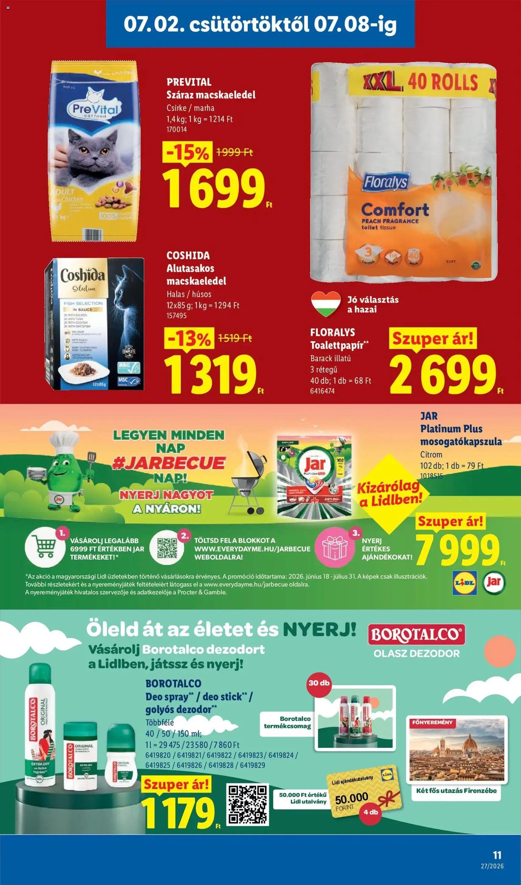 Lidl akciós újság - 2026.07.02. érvényes szórólap 11 oldal 86 oldalból