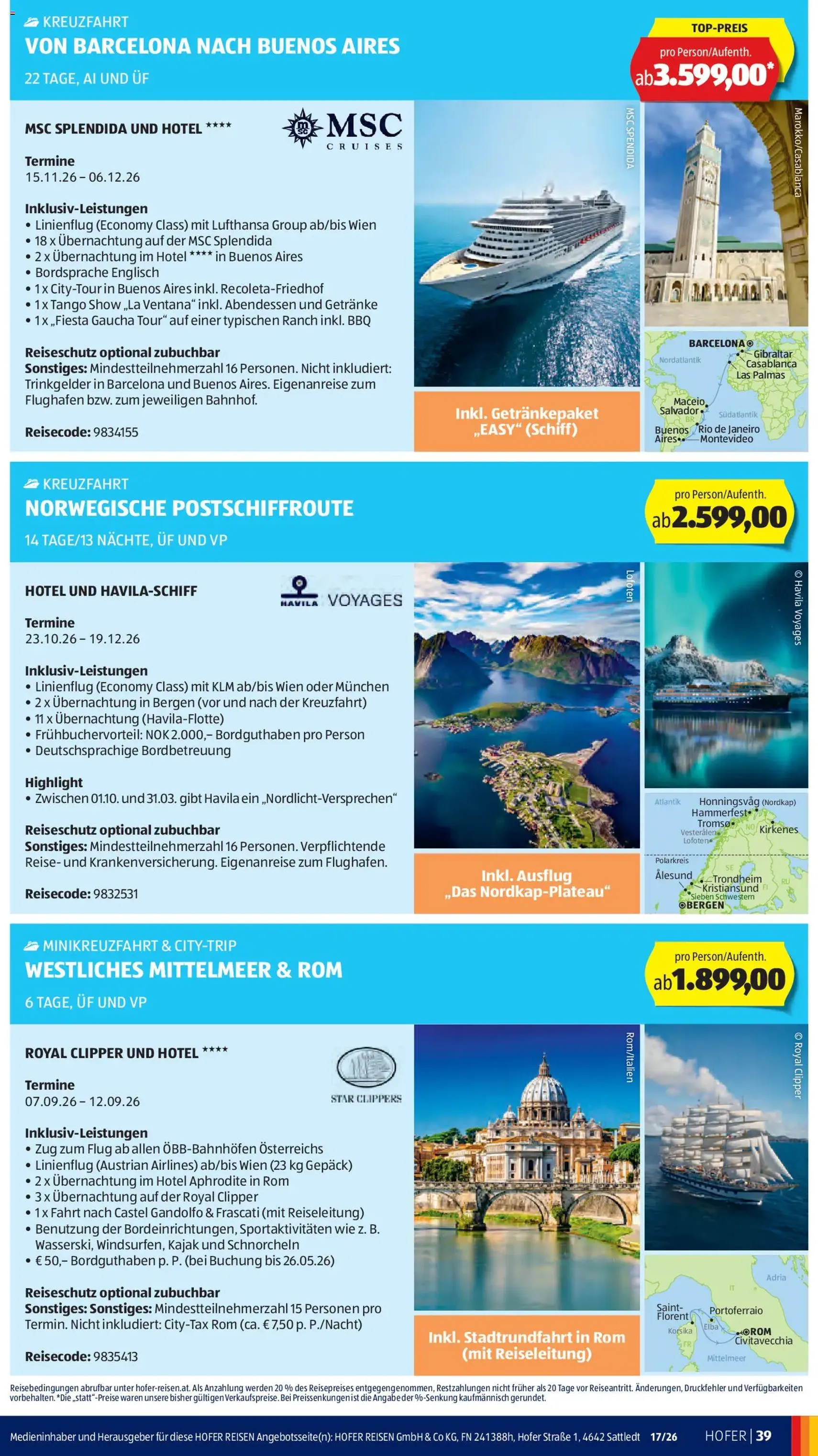 Hofer Flugblatt - Gültiger Prospekt ab 20.04.2026, Seite 43 von insgesamt 45