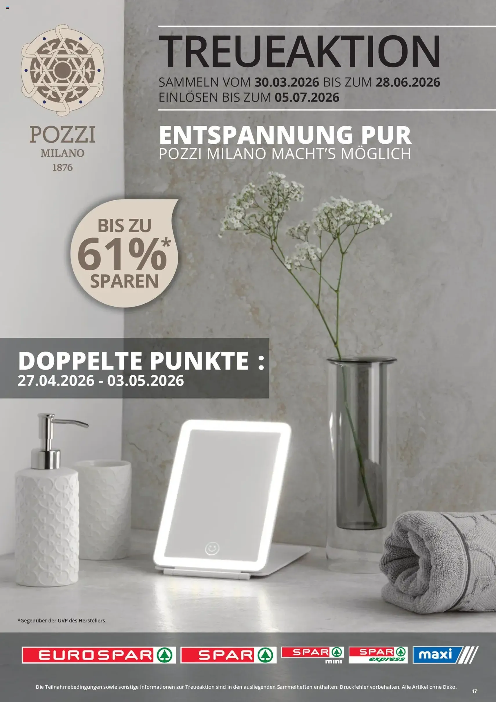 SPAR aktionen - Gültiger Prospekt ab 30.04.2026, Seite 17 von insgesamt 19