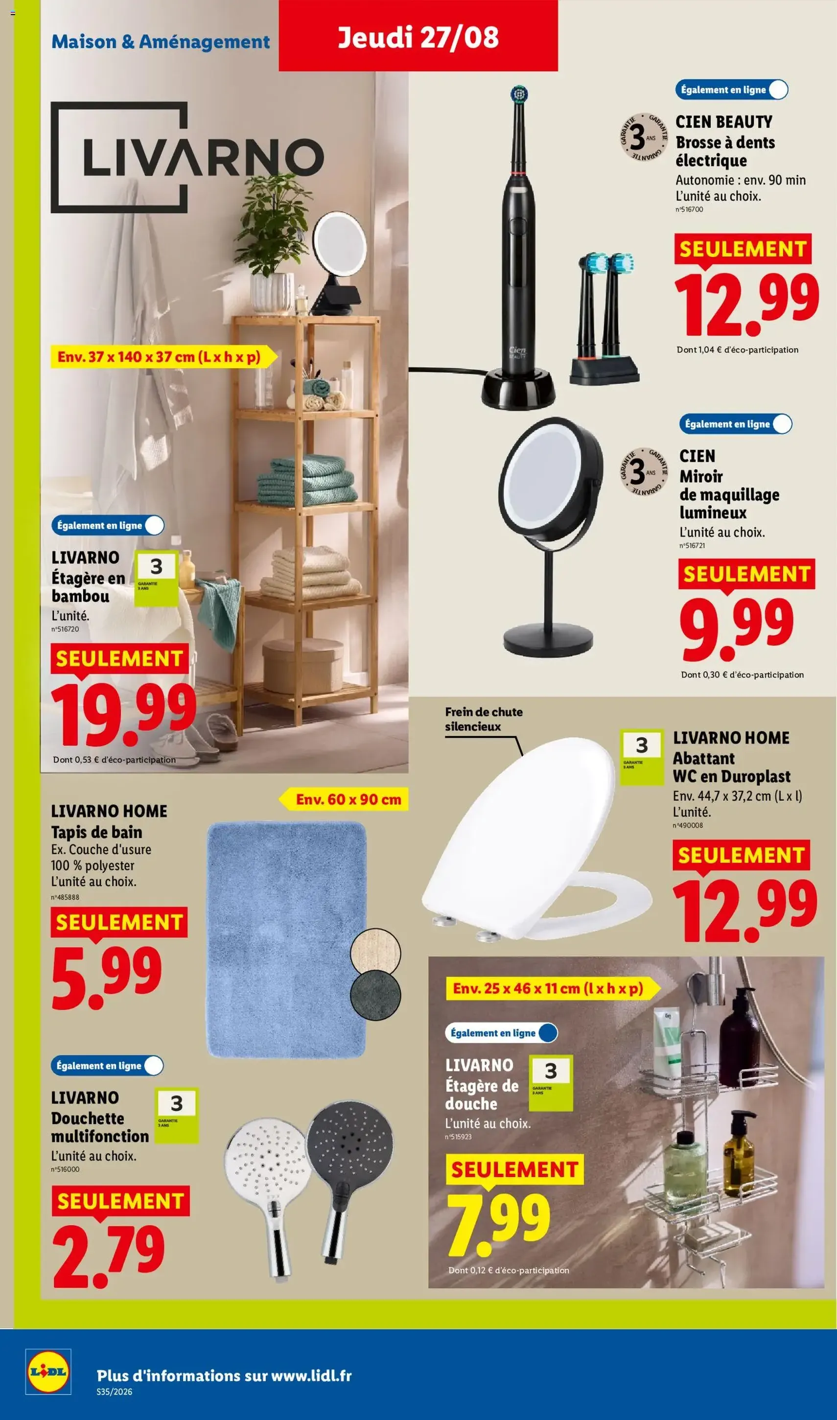 LIDL catalogue - brochure valable à partir du 27/08/2026, page 40 sur 61
