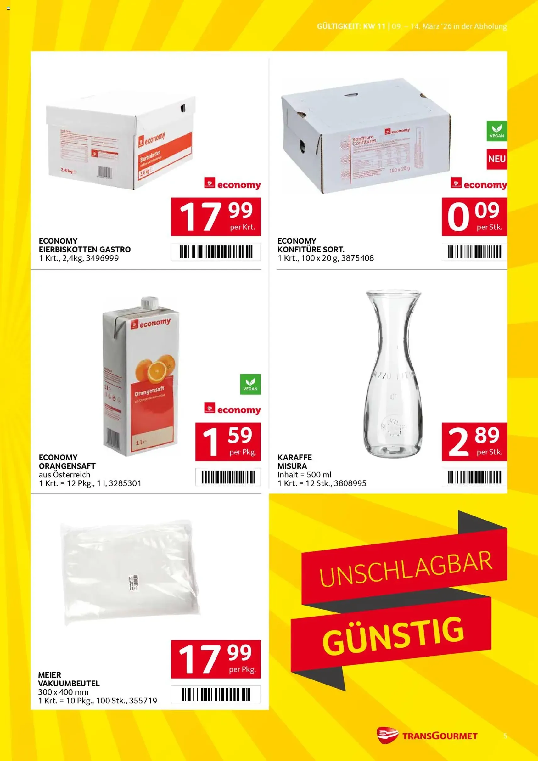 Transgourmet Flugblatt - Gültiger Prospekt ab 08.03.2026, Seite 5 von insgesamt 32