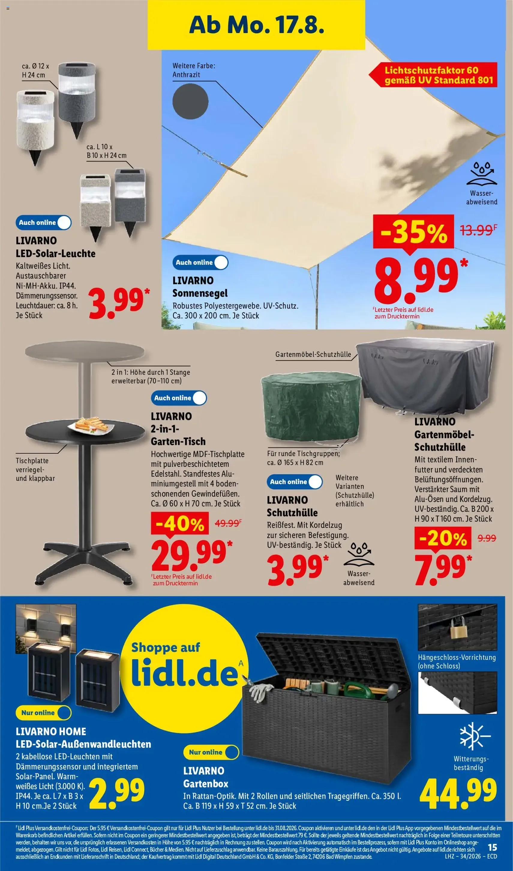 Lidl Prospekt - Gültiger Prospekt ab 17.08.2026, Seite 33 von insgesamt 72