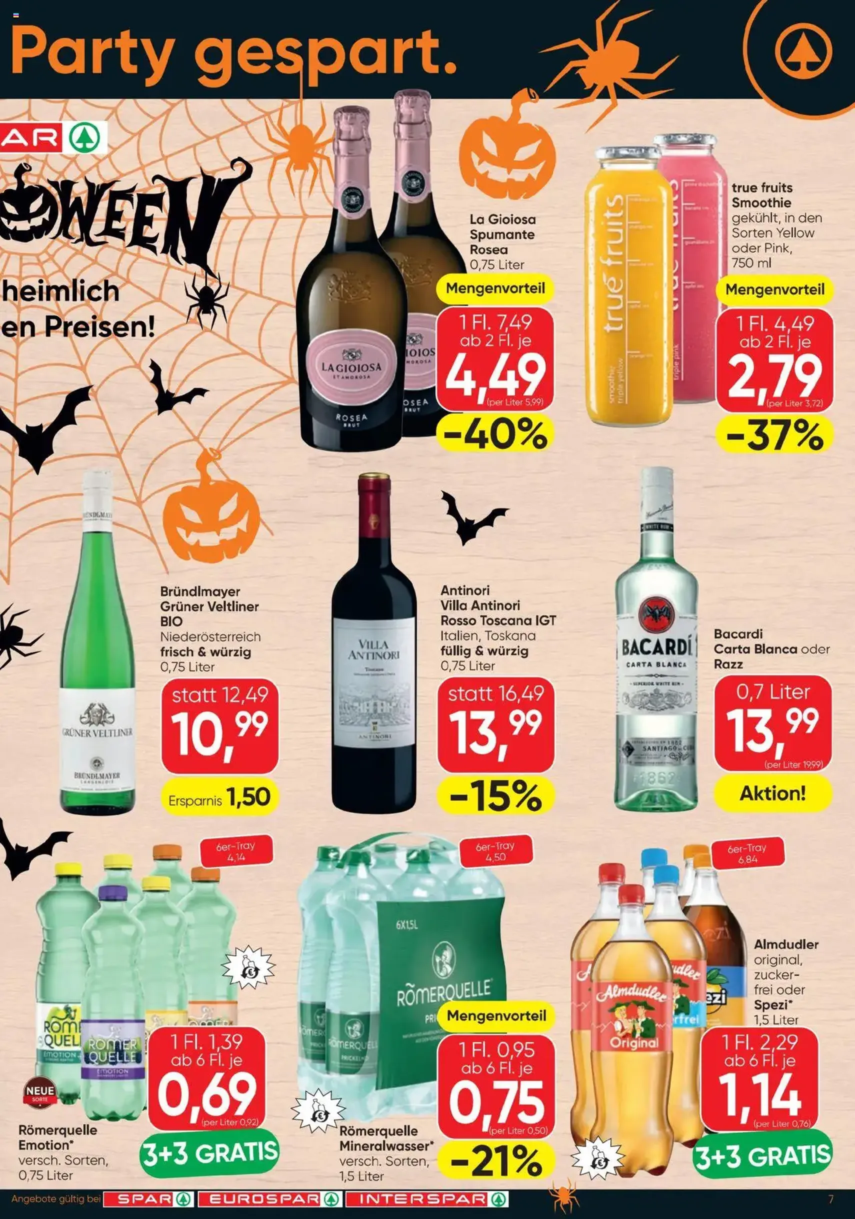 Spar Flugblatt - Gültiger Prospekt ab 23.10.2025, Seite 7 von insgesamt 20 Spar Flugblatt - Gültiger Prospekt ab 23.10.2025, Seite 7 von insgesamt 20