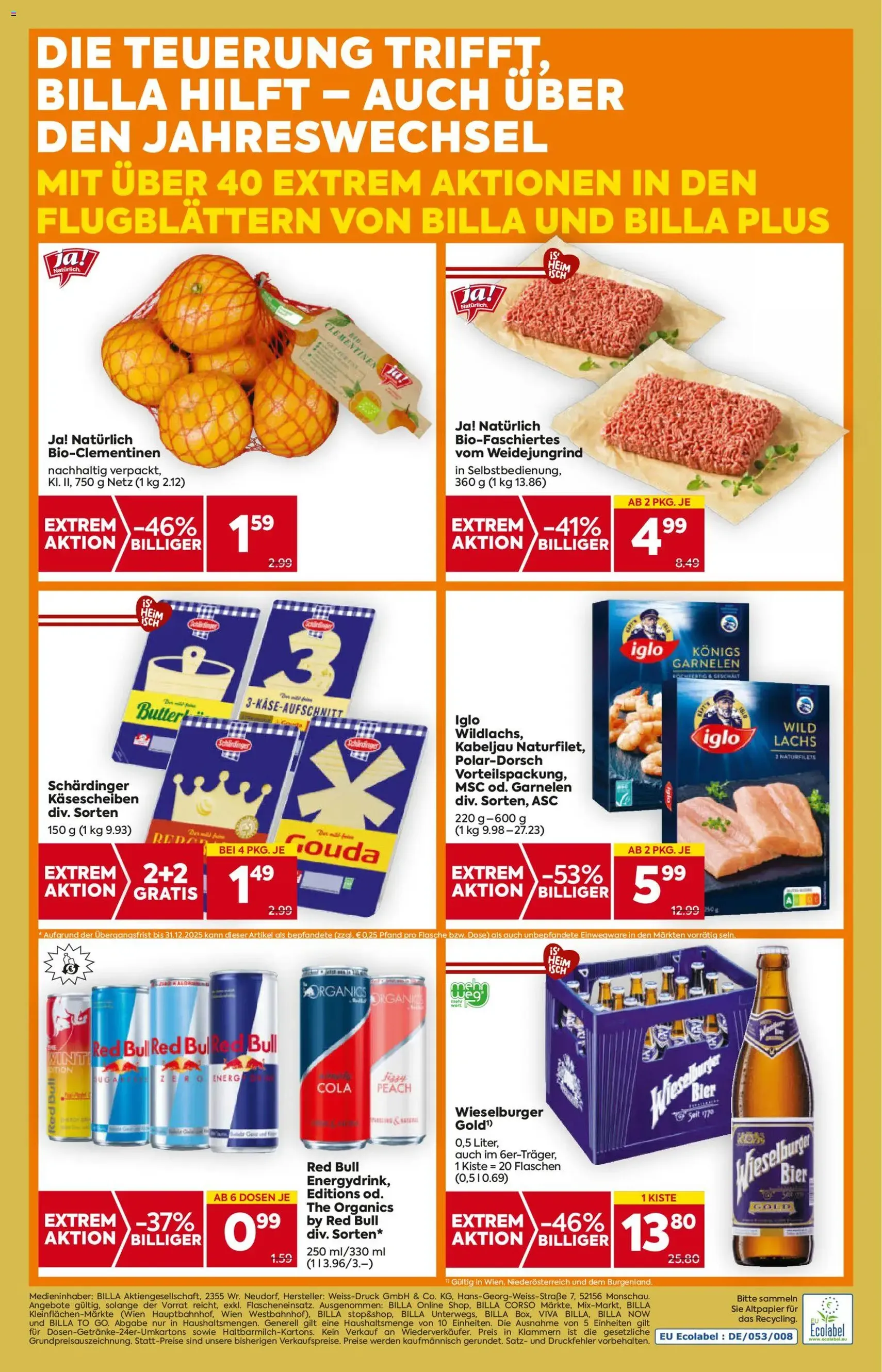 Billa Flugblatt - Gültiger Prospekt ab 27.12.2025, Seite 16 von insgesamt 16