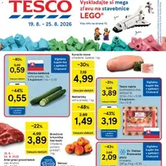 Tesco Hypermarket - leták - náhľad letáku platný od 19.08.2026
