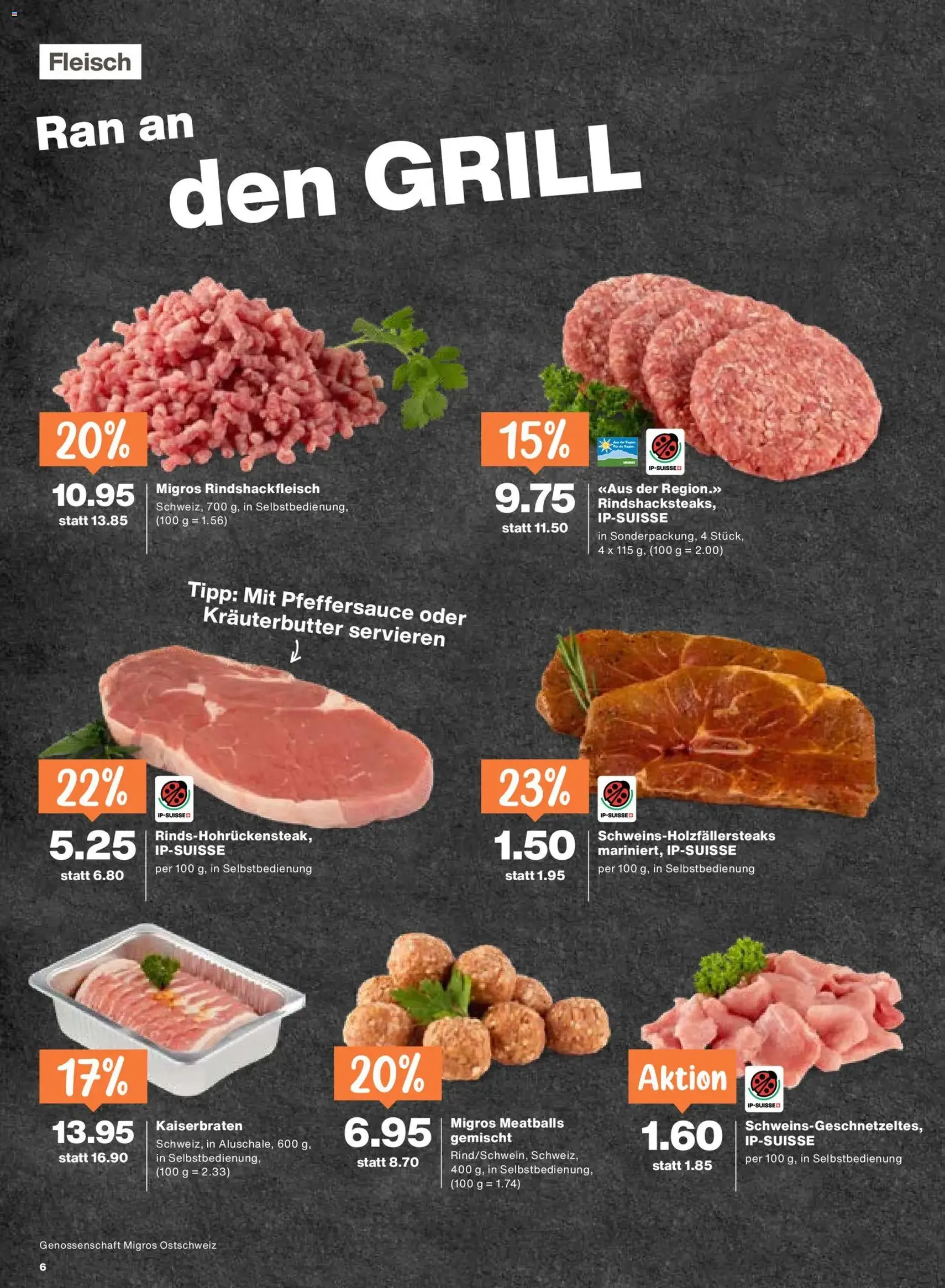 Migros aktionen - Gültiger Prospekt ab 13.08.2026, Seite 6 von insgesamt 20