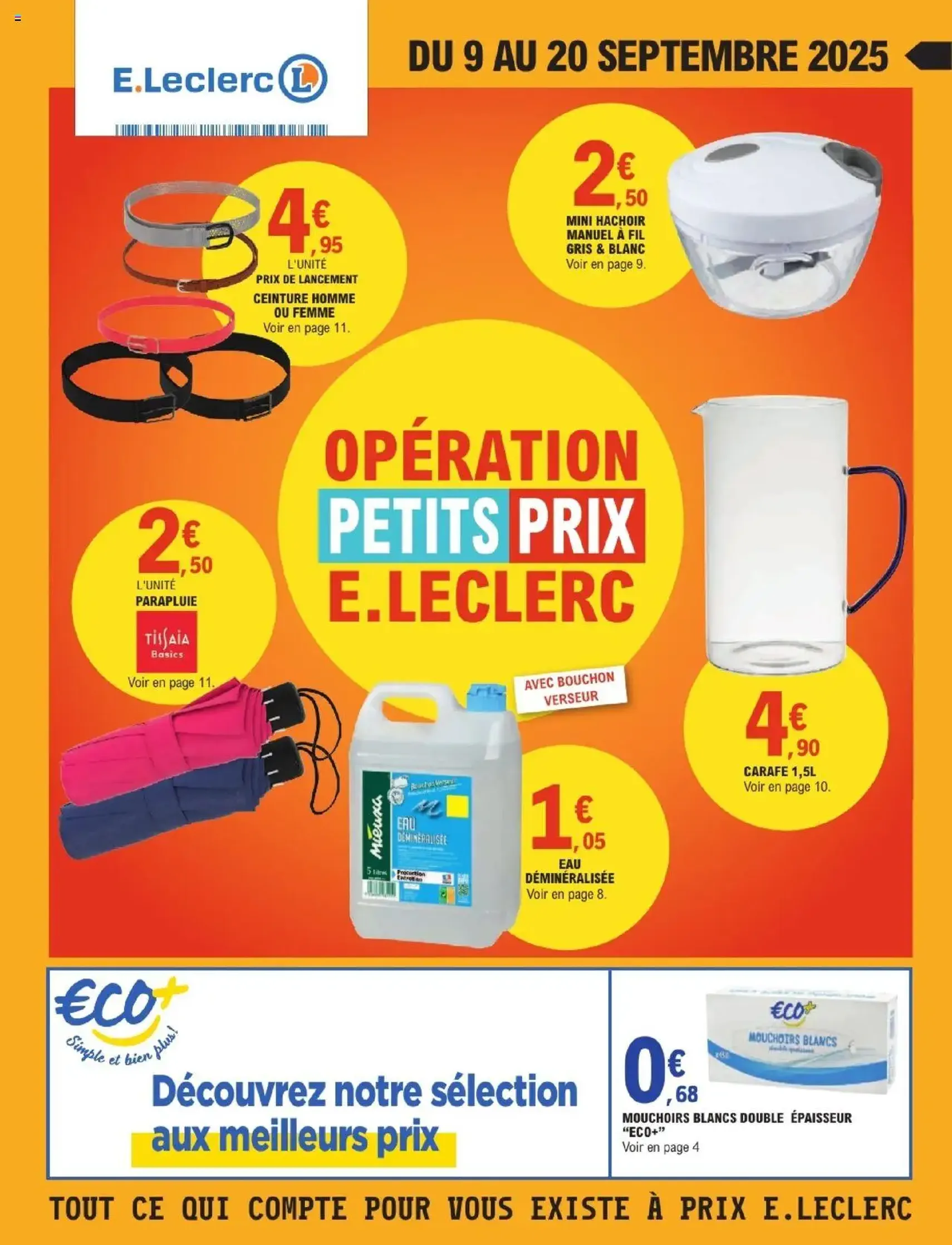 E.Leclerc catalogue semaine 37 - brochure valable à partir du 09/09/2025, page 1 sur 16 E.Leclerc catalogue semaine 37 - brochure valable à partir du 09/09/2025, page 1 sur 16