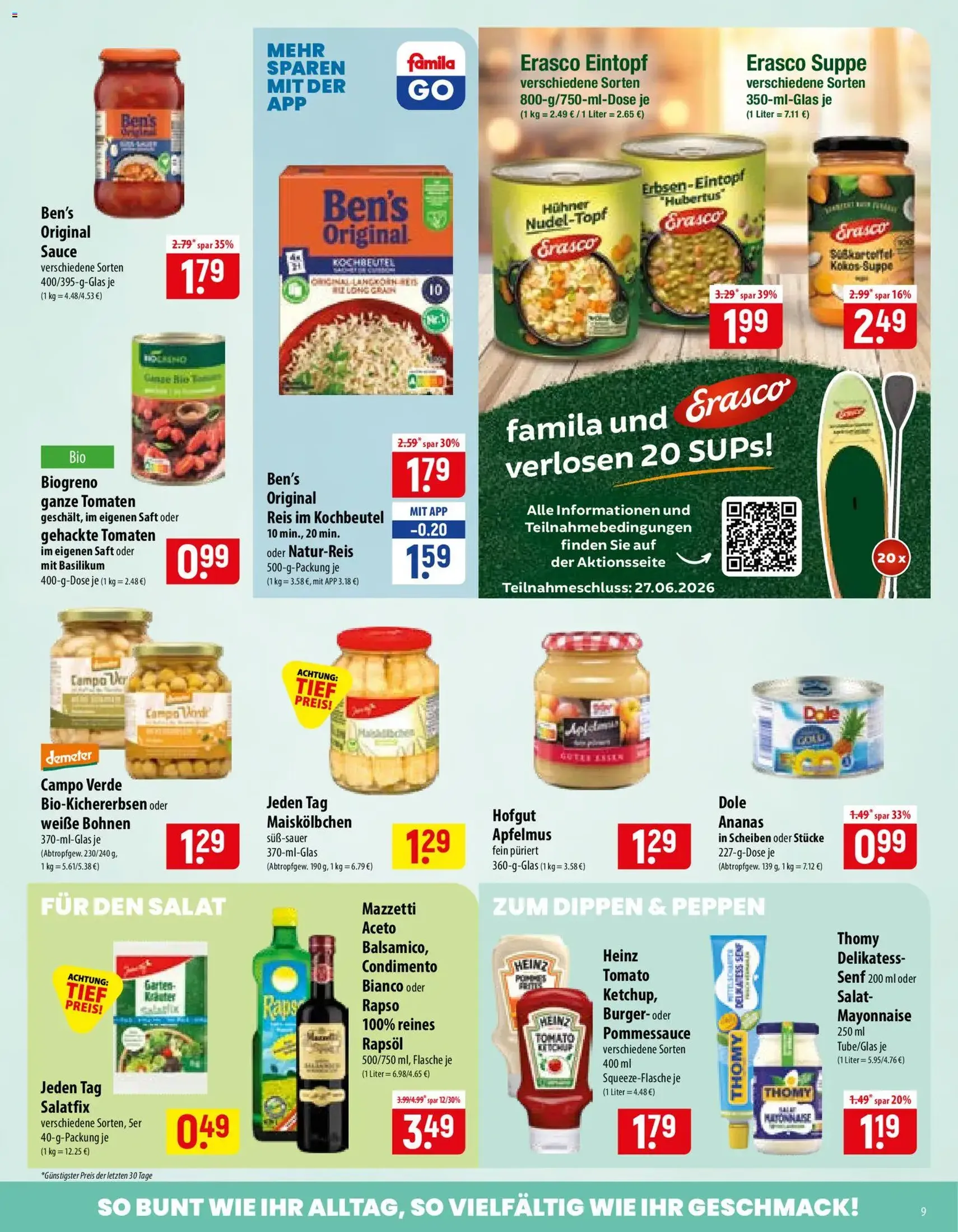 Famila Prospekt - Gültiger Prospekt ab 15.06.2026, Seite 9 von insgesamt 24