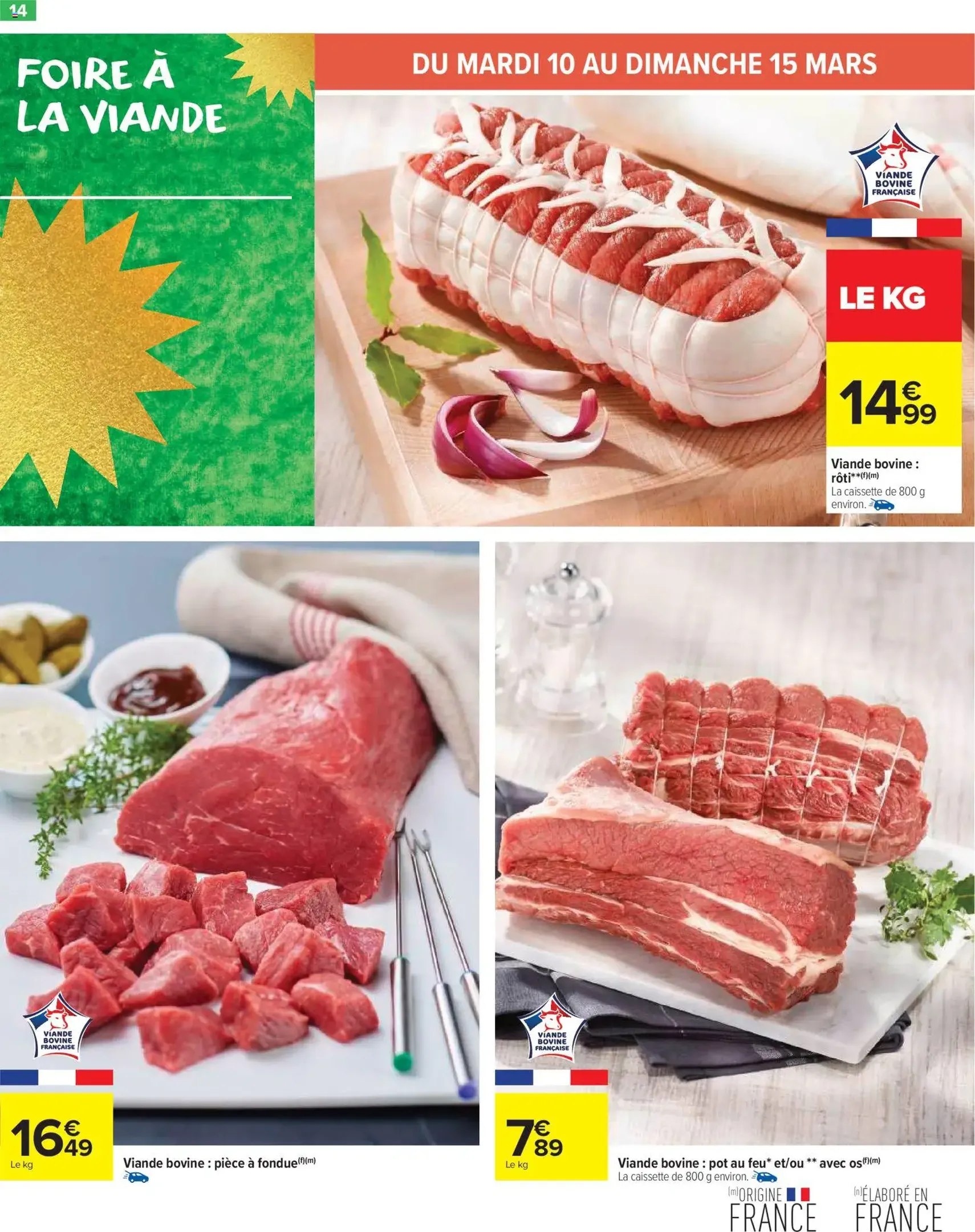 Carrefour Market catalogue semaine 11 - brochure valable à partir du 10/03/2026, page 16 sur 62