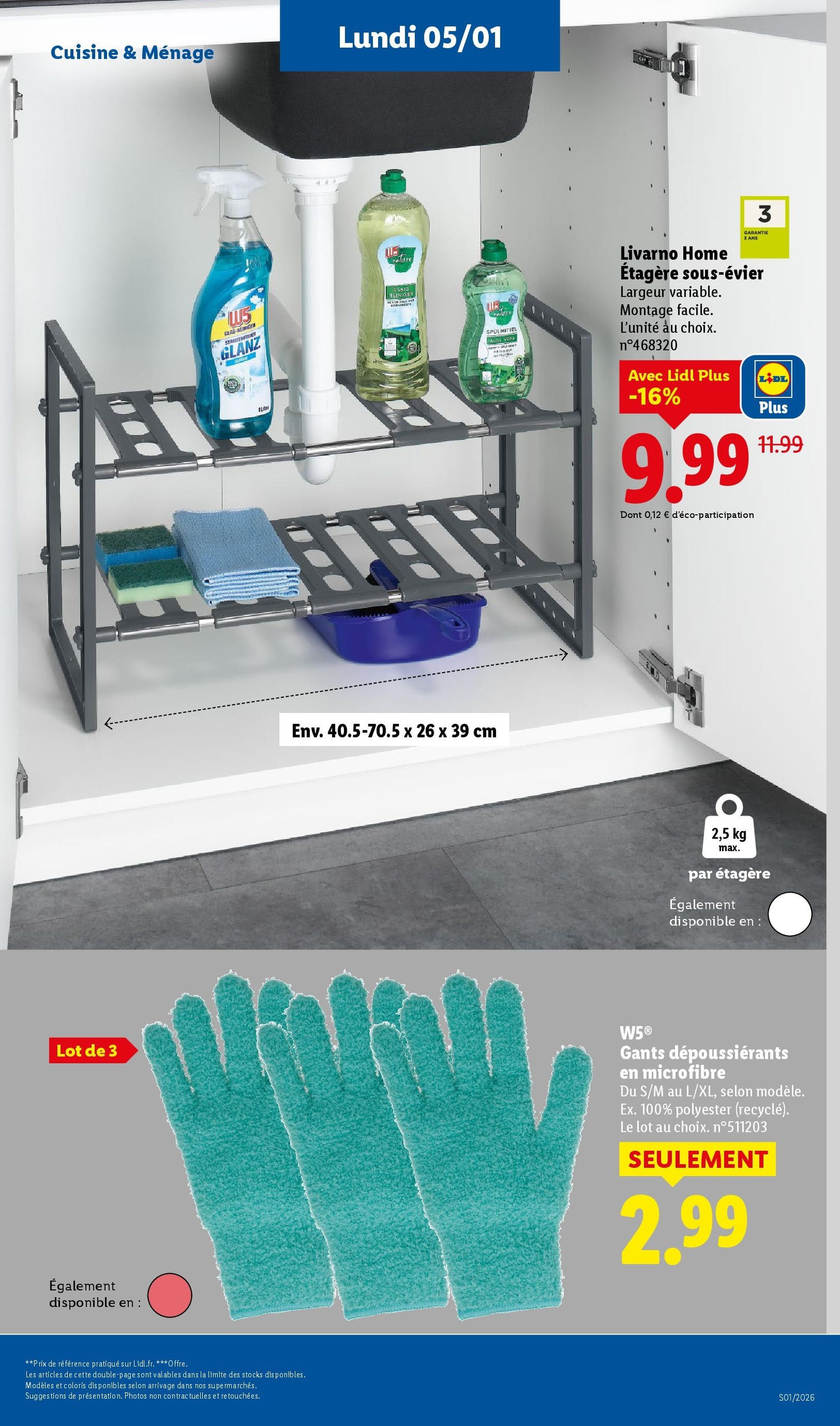 LIDL catalogue semaine 1 - brochure valable à partir du 03/01/2026, page 61 sur 77