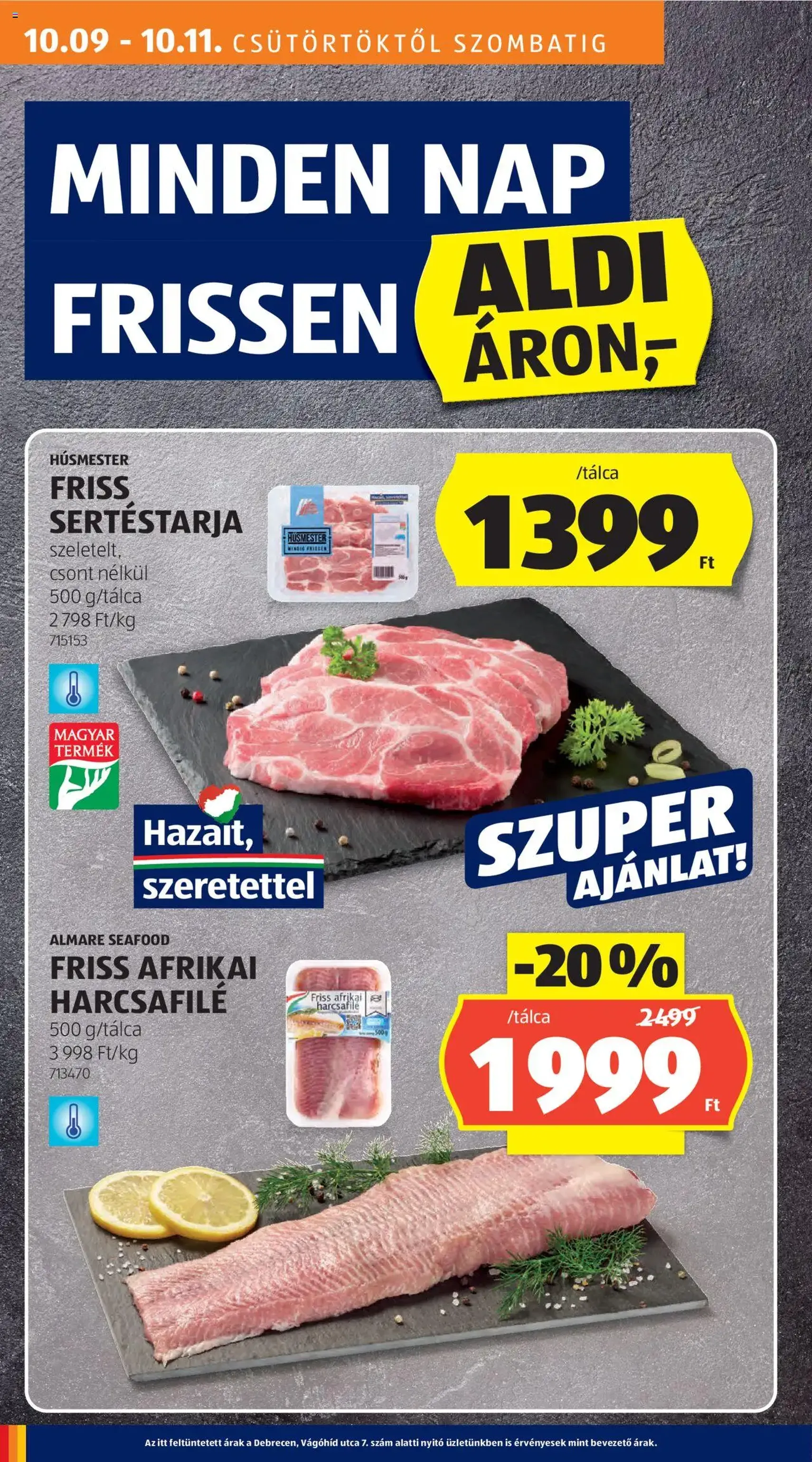 Aldi Akciós újság - 2025.10.09. érvényes szórólap 14 oldal 48 oldalból Aldi Akciós újság - 2025.10.09. érvényes szórólap 14 oldal 48 oldalból