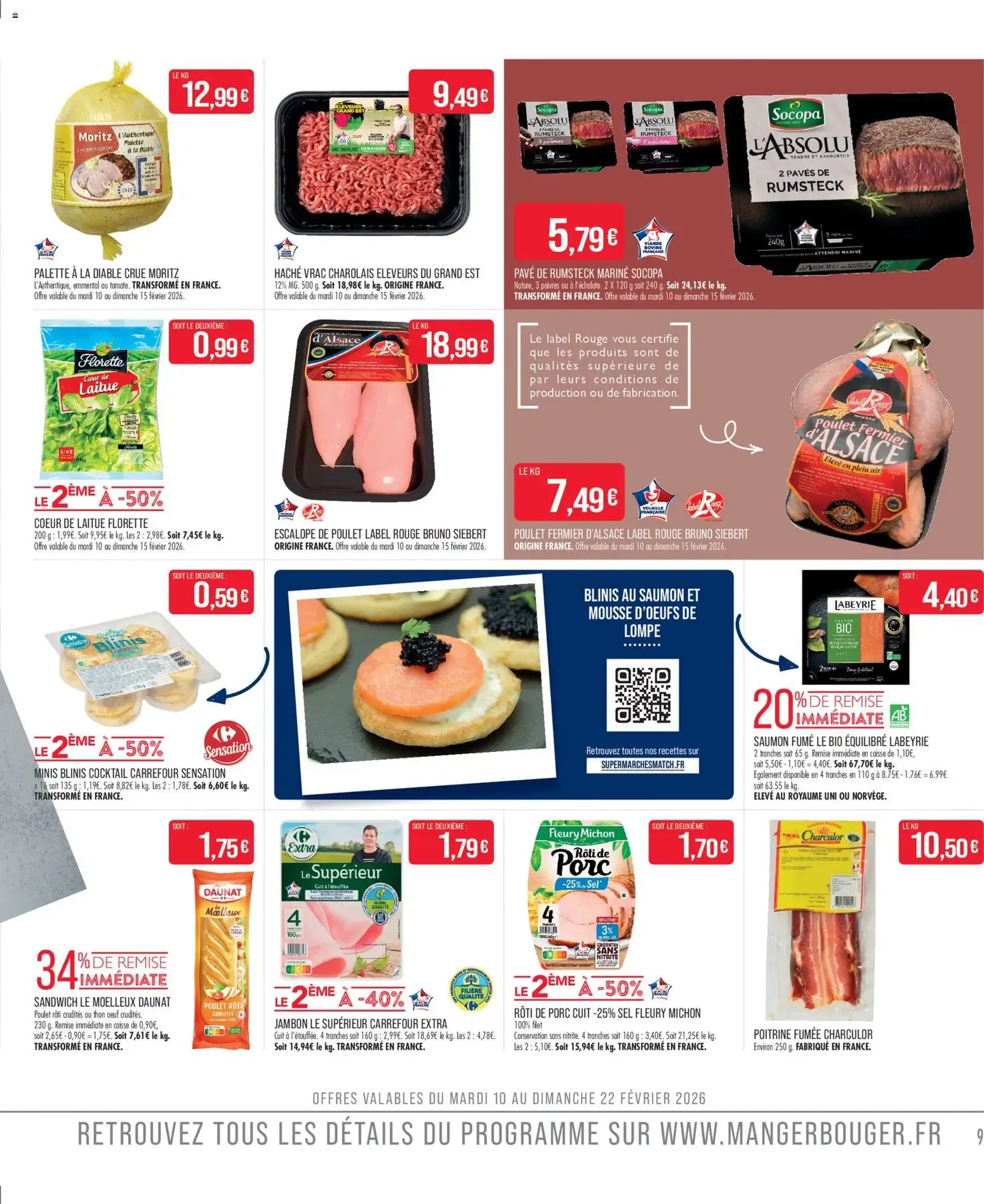 Match Supermarché catalogue - brochure valable à partir du 10/02/2026, page 9 sur 22