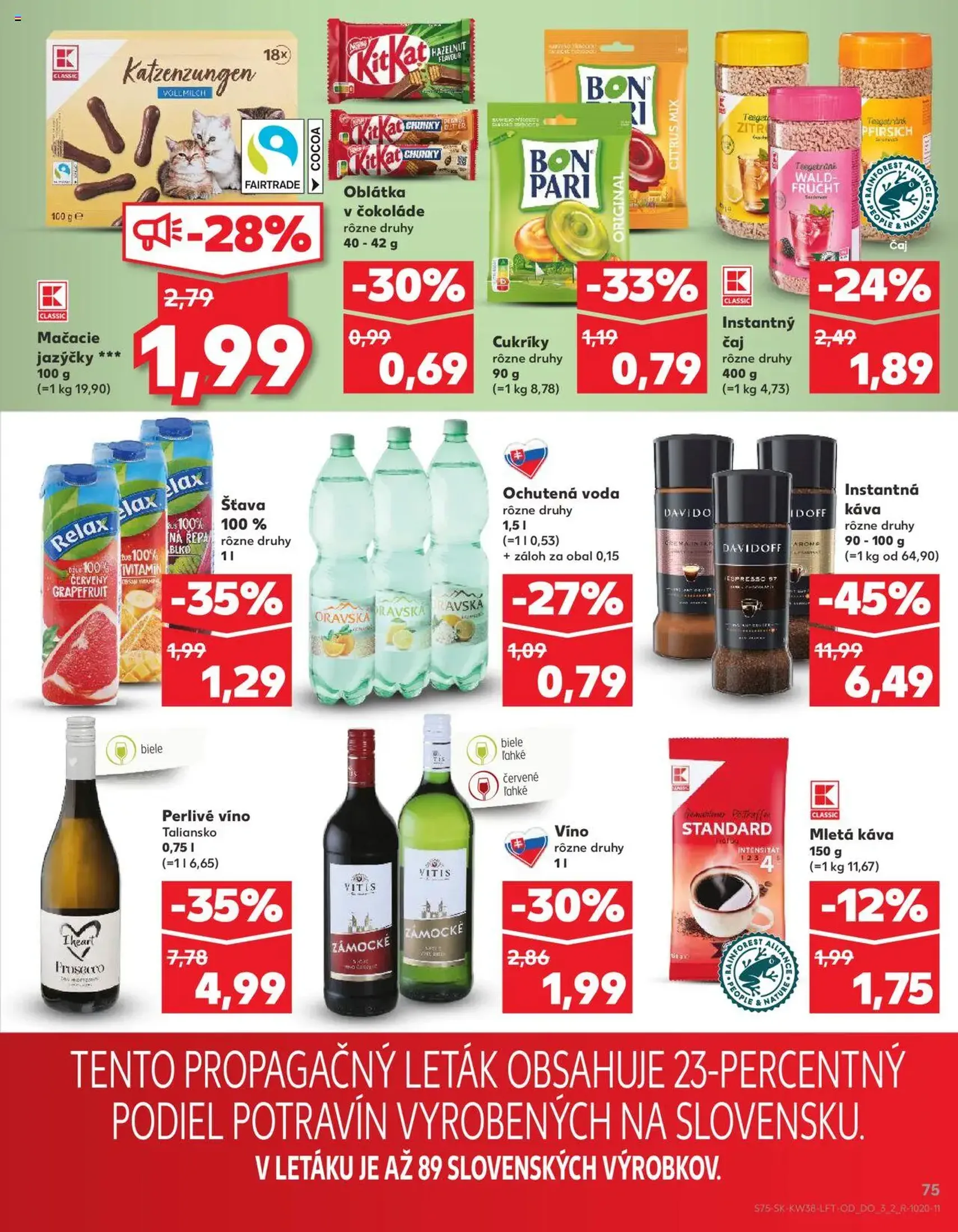 Kaufland Bratislava-Avion - platný leták od 18.09.2025 strana 75 z 76