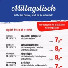 Markant Mittagstisch - Prospekt Vorschau gültig ab 27.10.2025 Markant Mittagstisch - Prospekt Vorschau gültig ab 27.10.2025