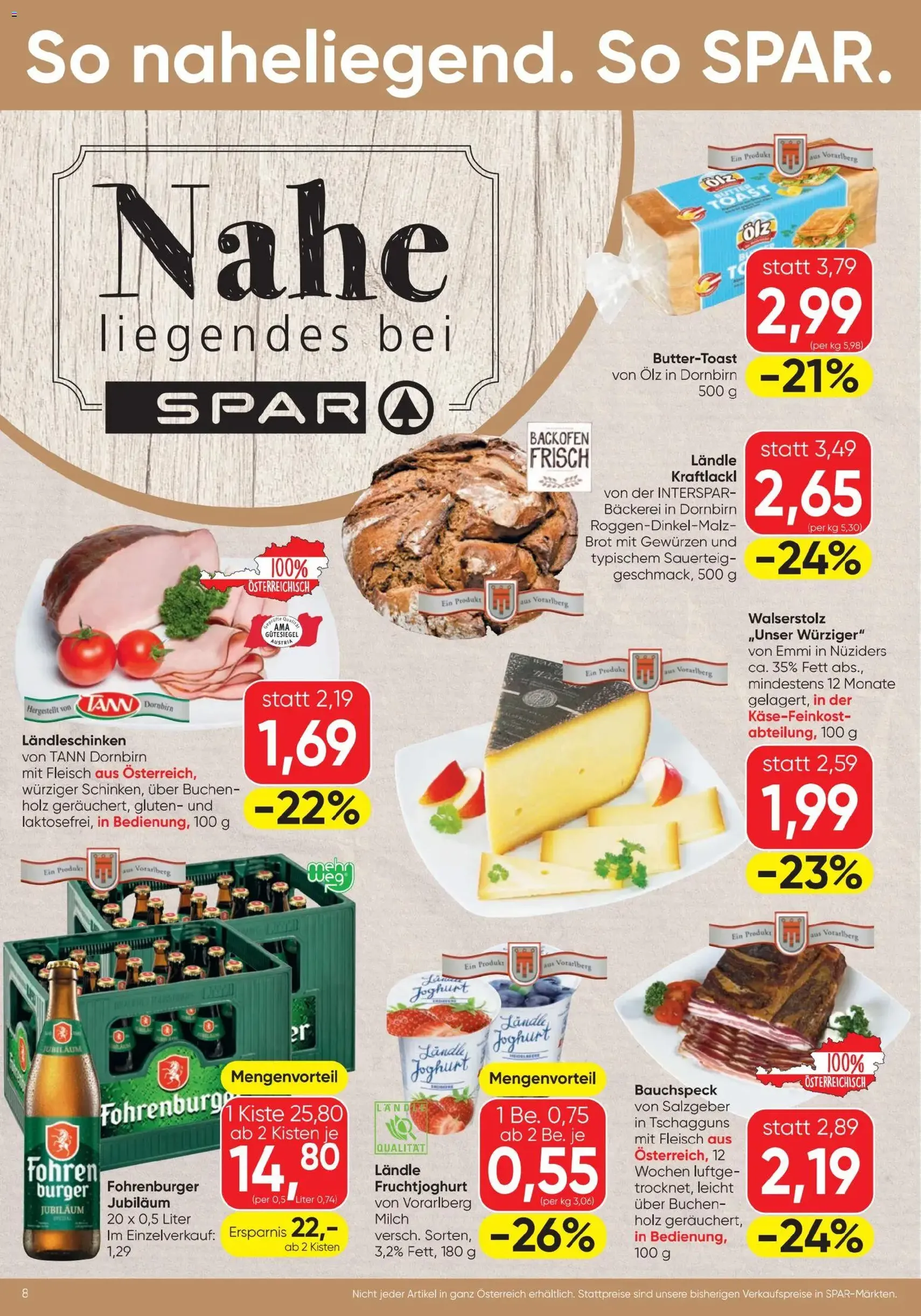 Spar Flugblatt - Gültiger Prospekt ab 15.01.2026, Seite 8 von insgesamt 20