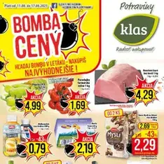 Klas leták - náhľad letáku platný od 11.08.2025
