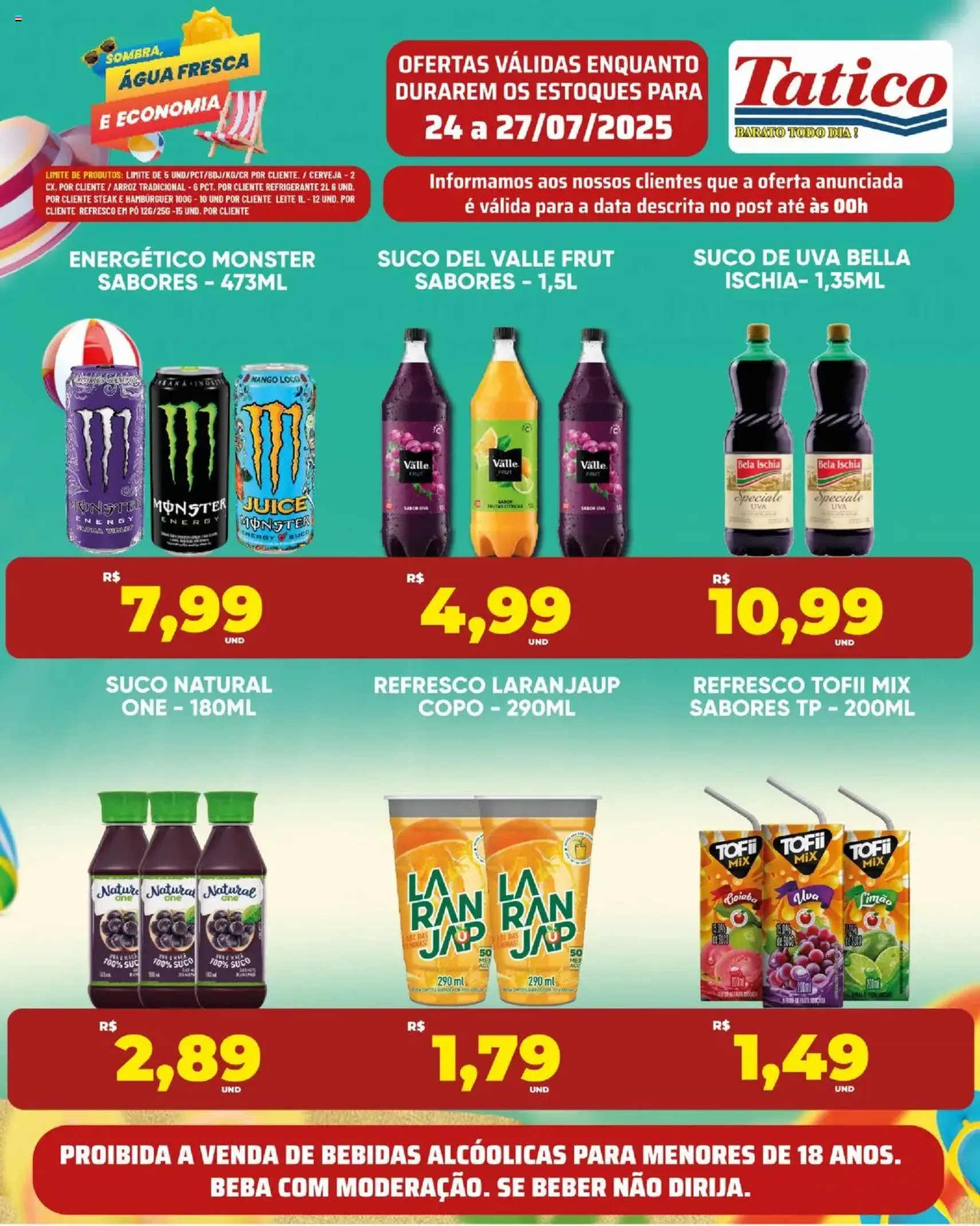 Tatico - Ofertas do Dia - folheto válido a partir de 28/07/2025 página 46 de 50 Tatico - Ofertas do Dia - folheto válido a partir de 28/07/2025 página 46 de 50