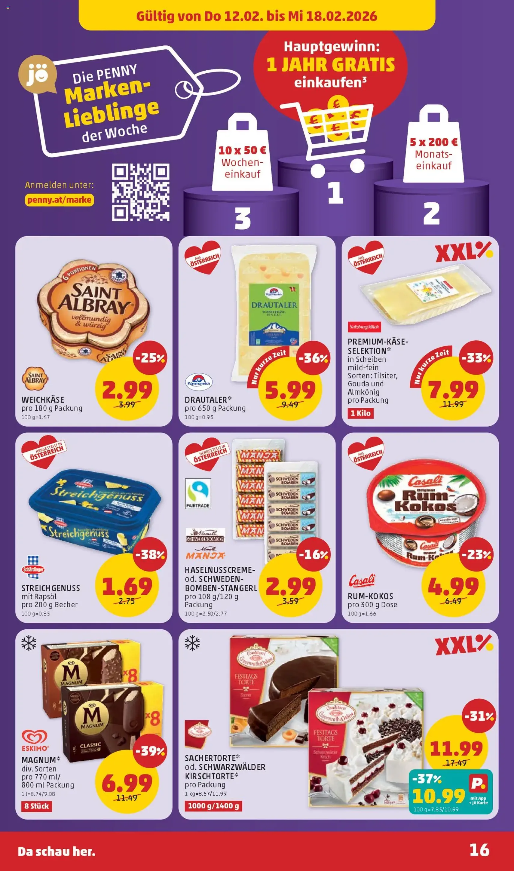 Penny Markt Flugblatt - Gültiger Prospekt ab 12.02.2026, Seite 16 von insgesamt 32