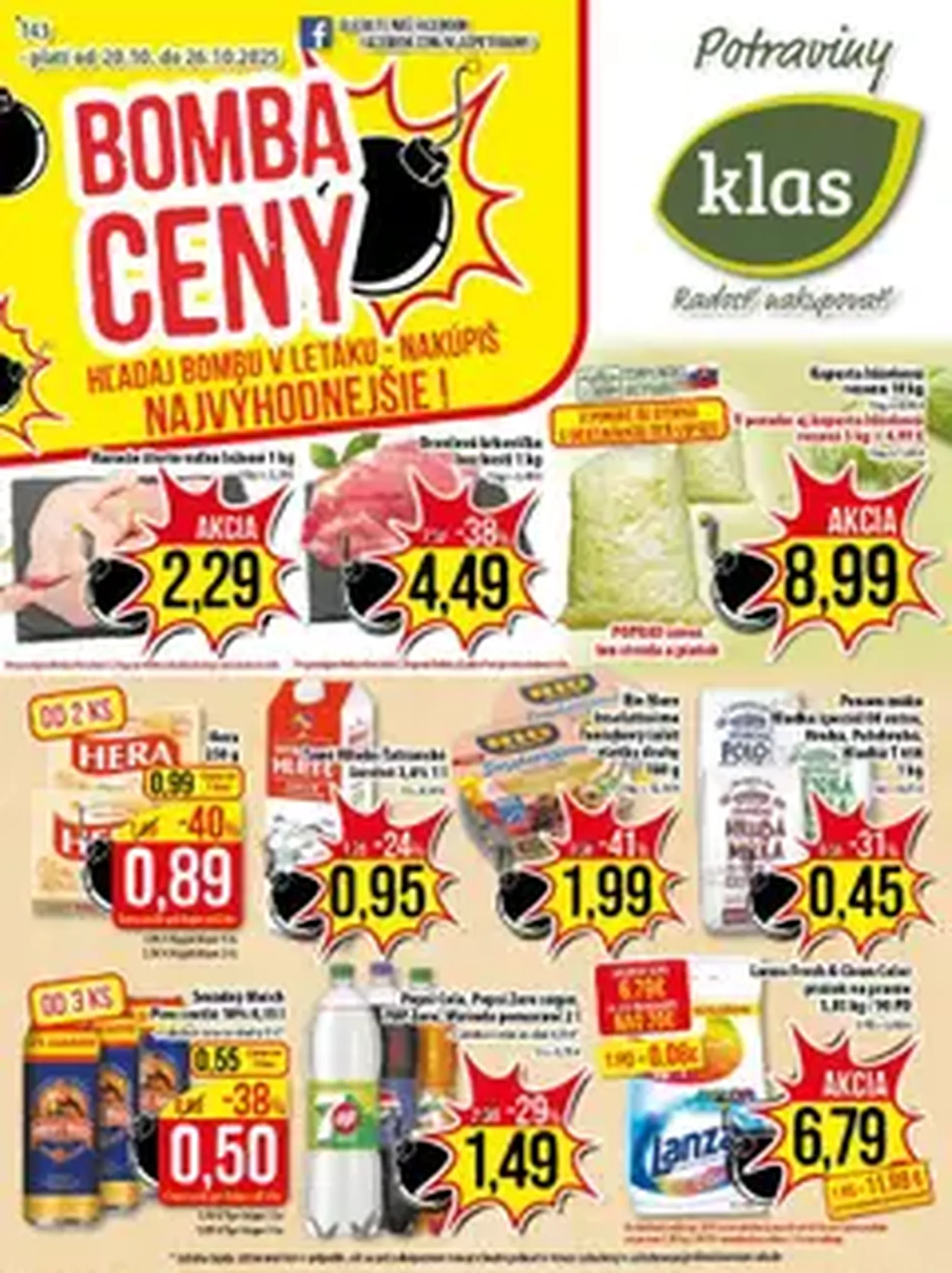 Klas leták - platný leták od 20.10.2025 strana 1 z 1