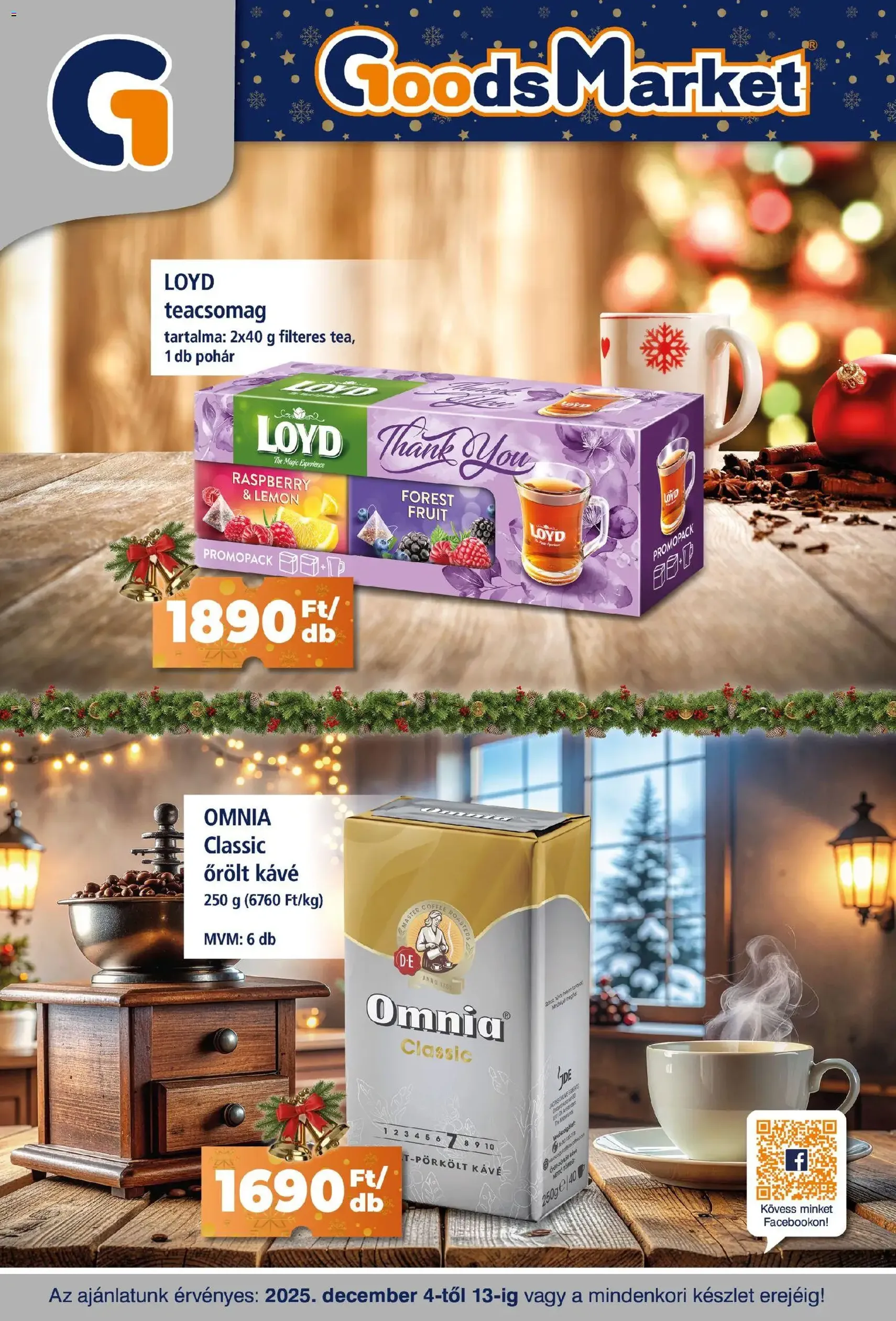 Goods Market Akciós újság - 2025.12.04. érvényes szórólap 1 oldal 10 oldalból