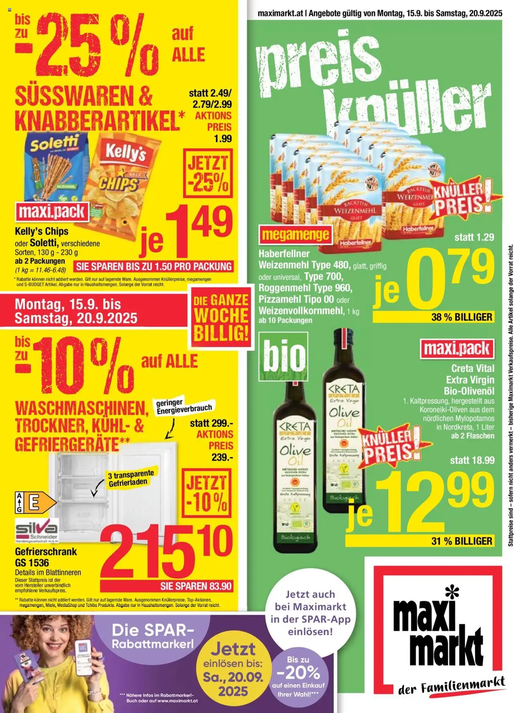 Maximarkt Flugblatt - Gültiger Prospekt ab 15.09.2025, Seite 1 von insgesamt 24
