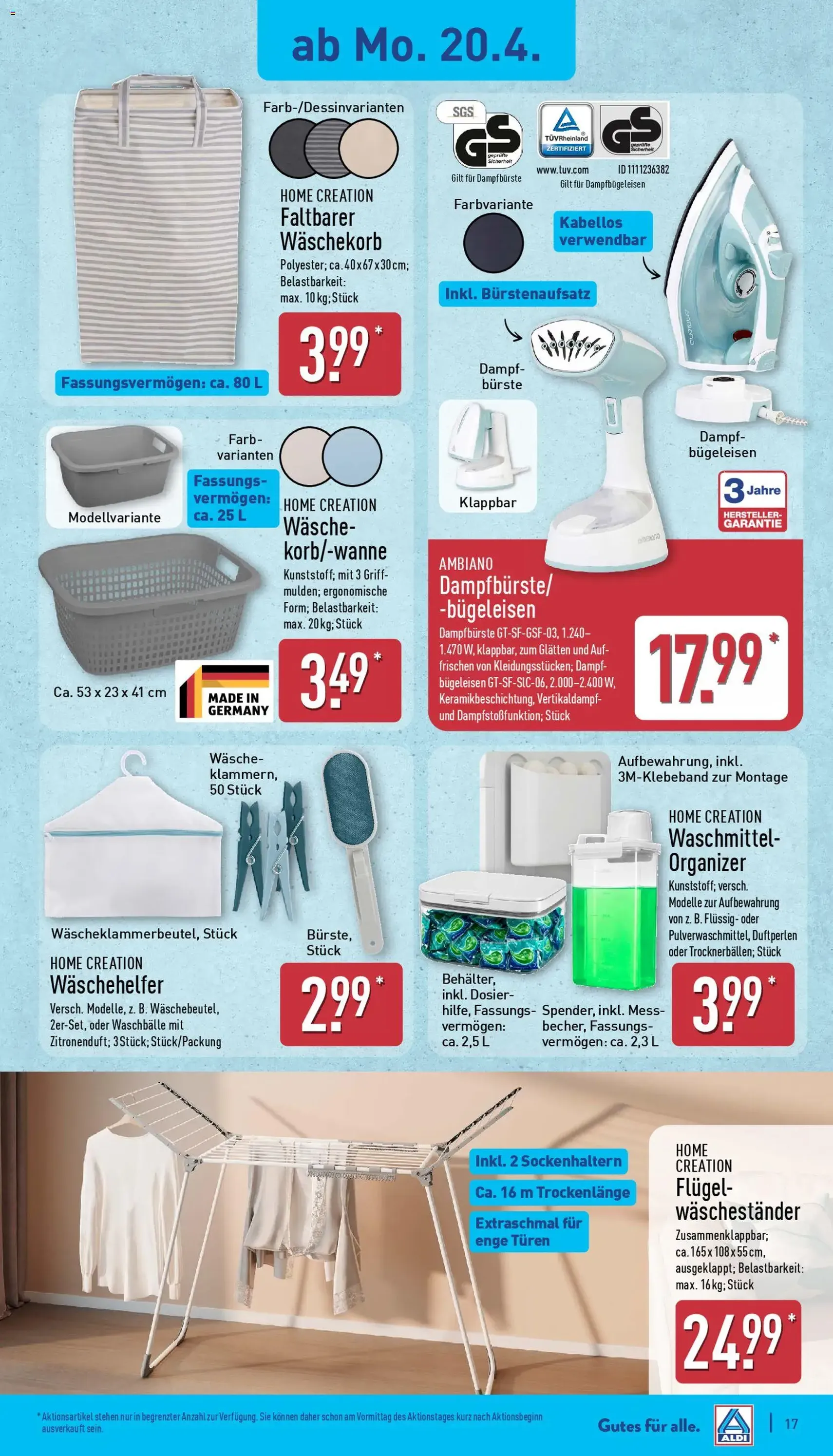 Aldi Prospekt - Gültiger Prospekt ab 20.04.2026, Seite 17 von insgesamt 39