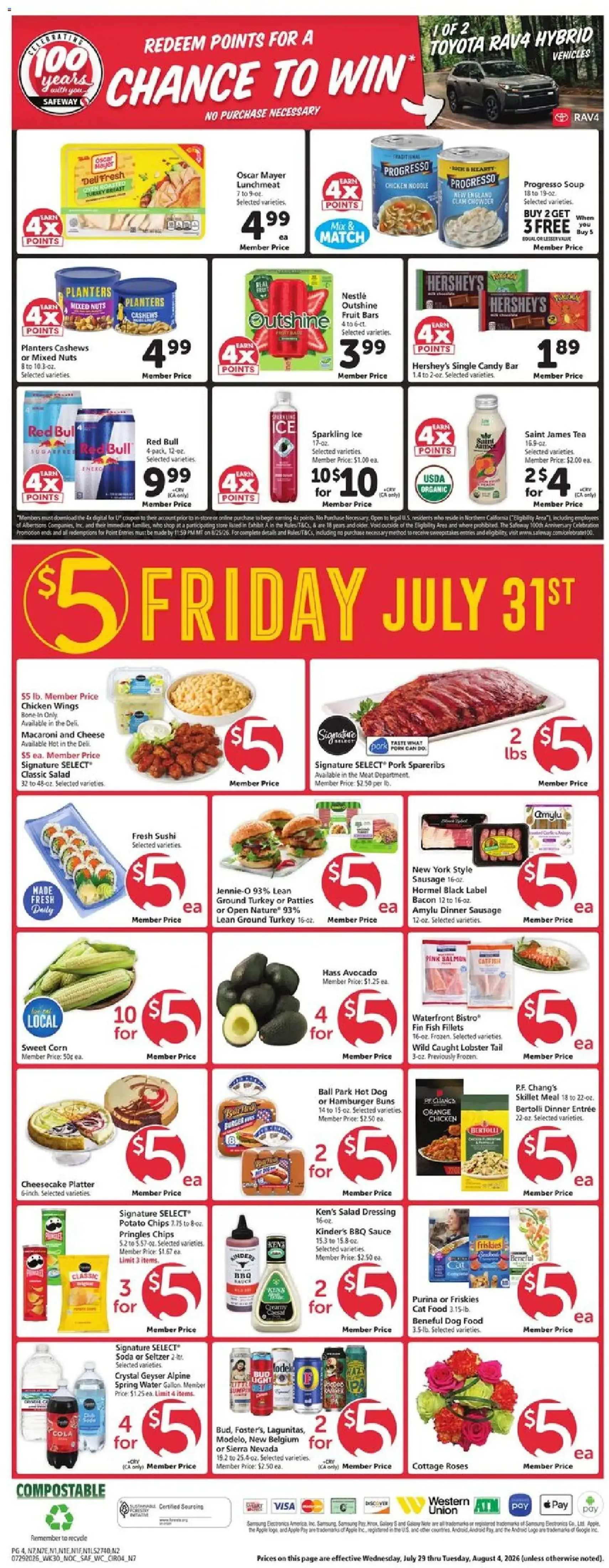 Safeway Weekly Ad - valid flyer from 07/29/2026, page 4 of 10