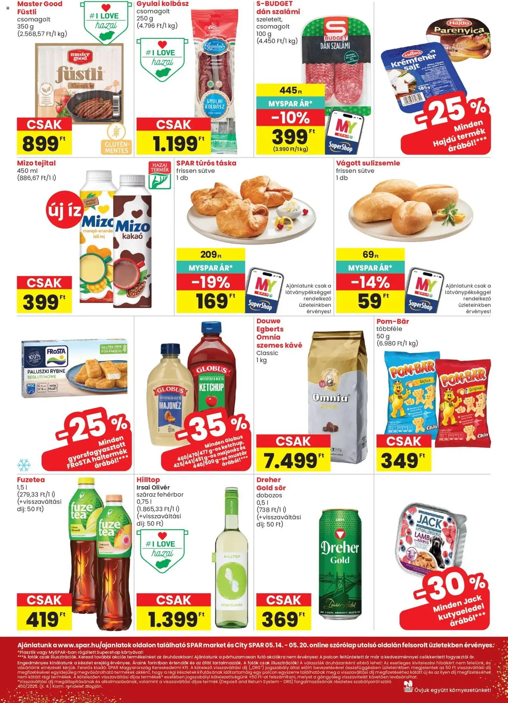 Spar Market akciós újság - 2026.05.14. érvényes szórólap 2 oldal 3 oldalból