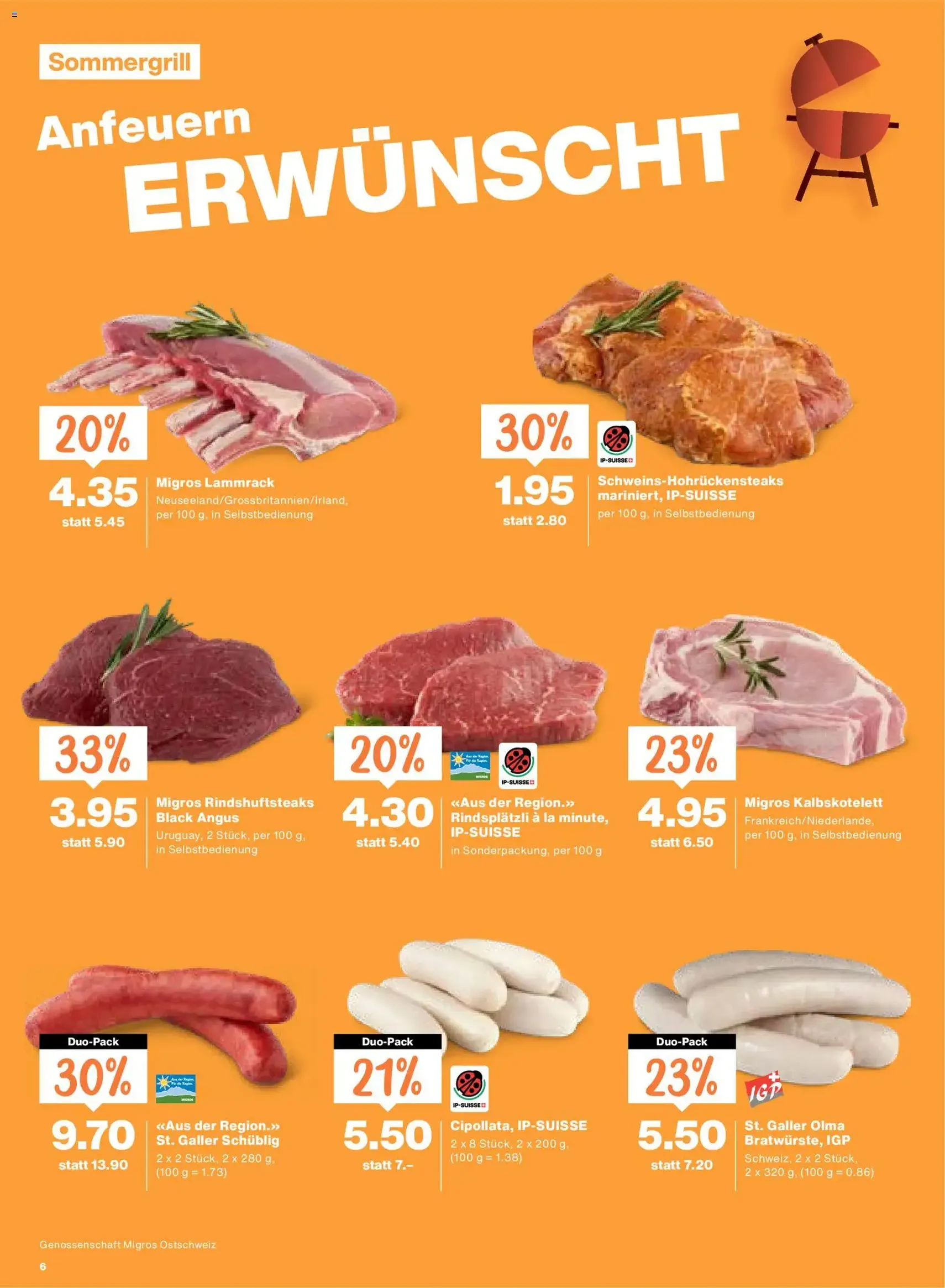 Migros aktionen - Gültiger Prospekt ab 25.06.2026, Seite 6 von insgesamt 24