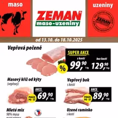 Prodejny Zeman leták - náhled letáku platný od 13.10.2025