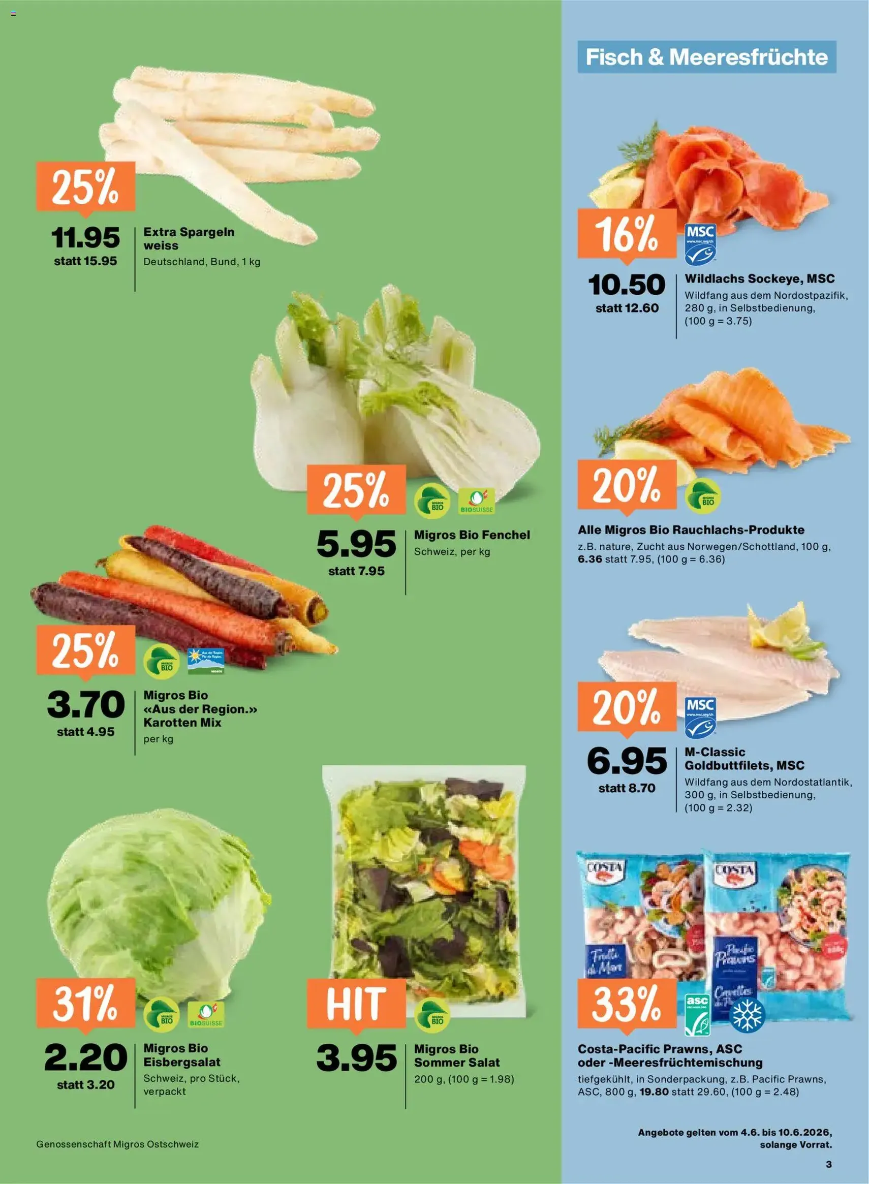 Migros aktionen - Gültiger Prospekt ab 04.06.2026, Seite 3 von insgesamt 24
