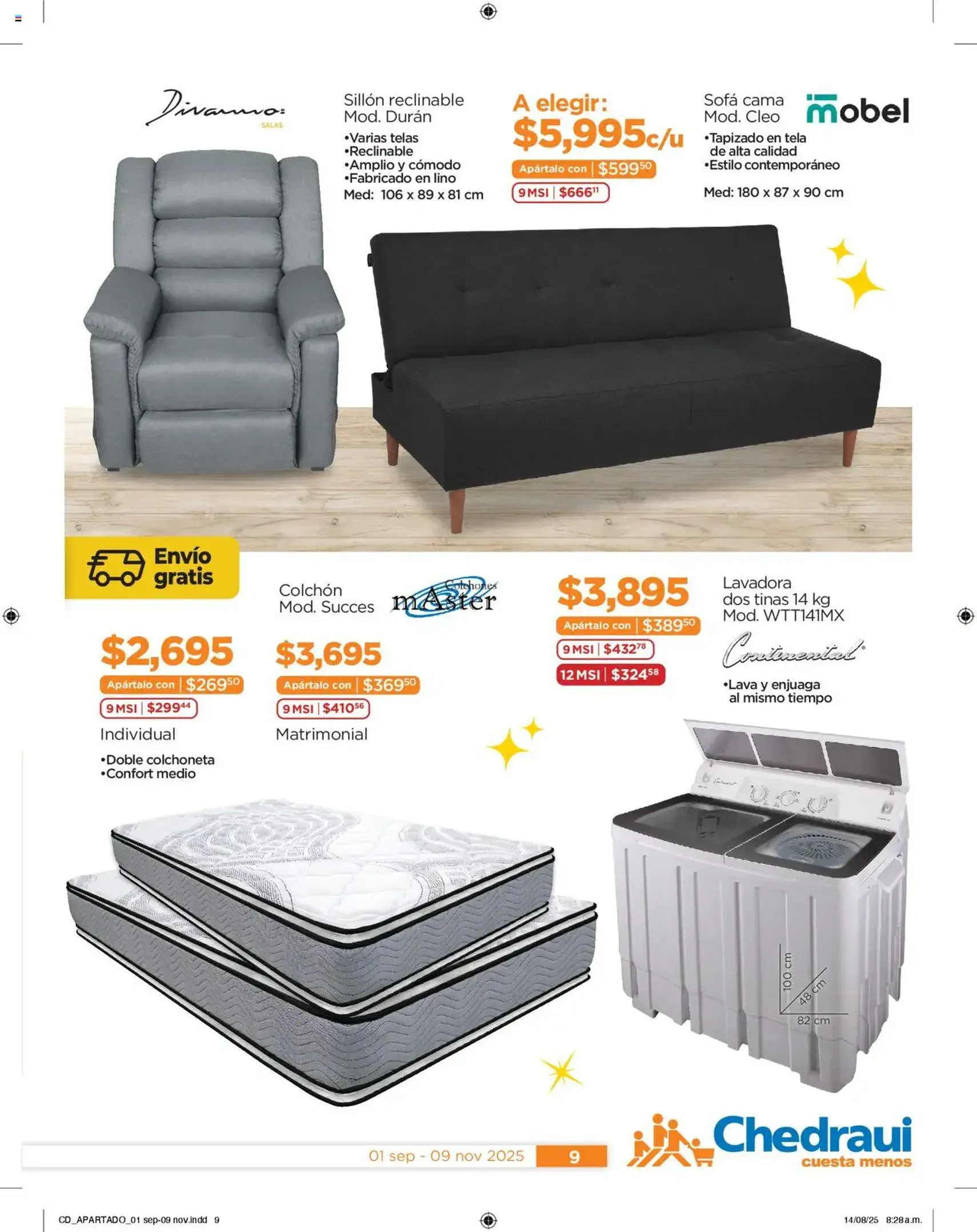 Chedraui - Promociones Cuesta Menos Cumplir Tus Deseos - folleto válido desde 01/09/2025 página 9 de 16