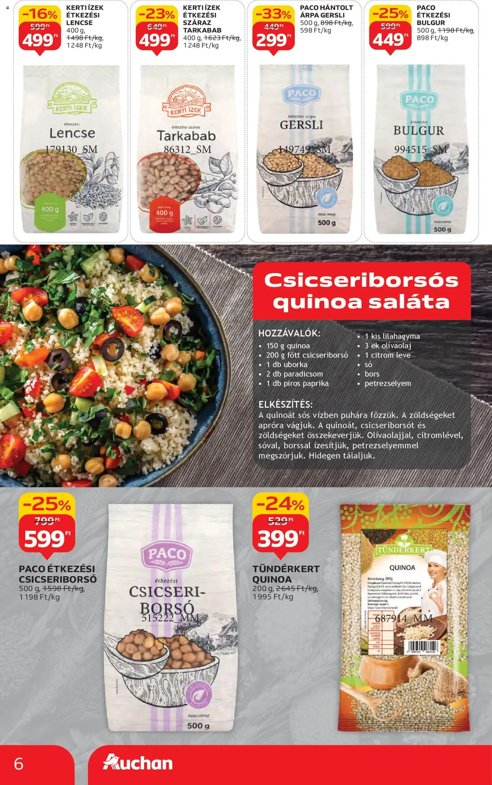 Auchan Akciós újság - 2025.10.30. érvényes szórólap 6 oldal 58 oldalból Auchan Akciós újság - 2025.10.30. érvényes szórólap 6 oldal 58 oldalból
