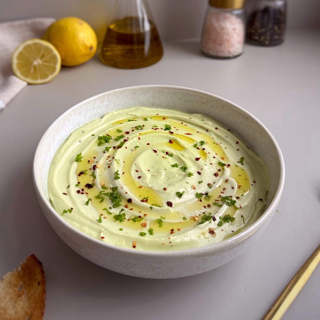 Avokadový dip s ricottou