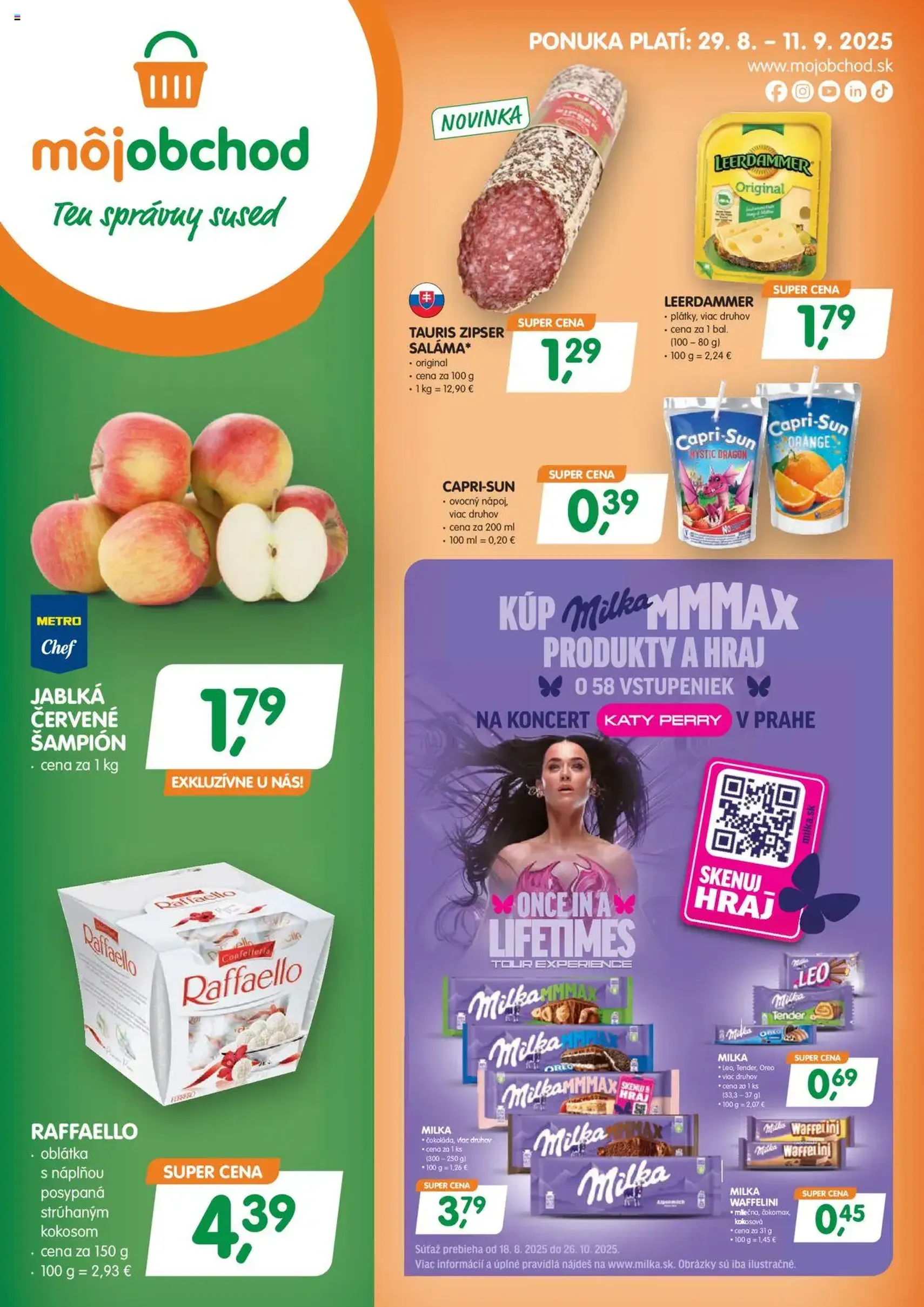 Môj obchod leták - platný leták od 29.08.2025 strana 1 z 4