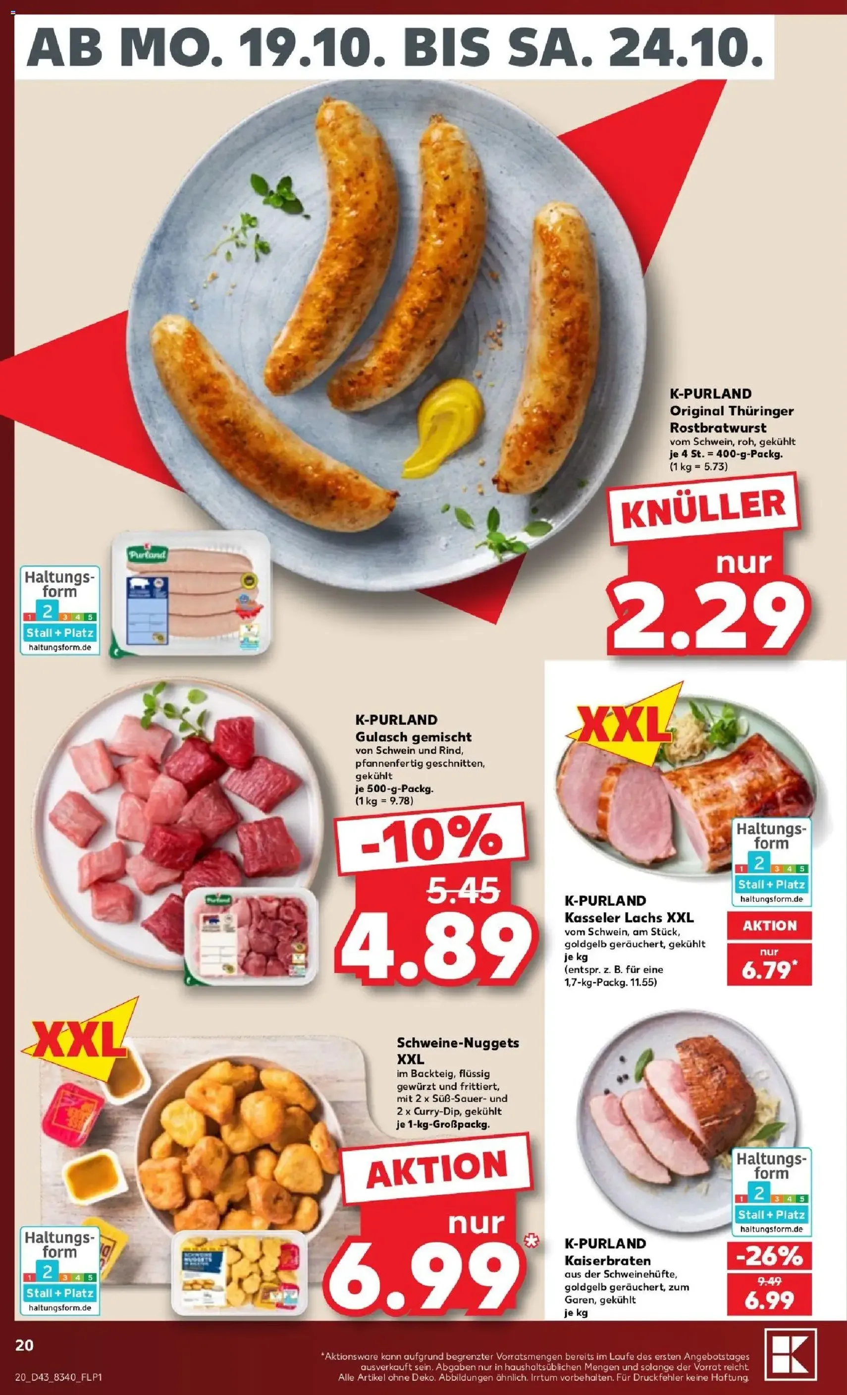 Kaufland Prospekt - Gültiger Prospekt ab 19.10.2026, Seite 20 von insgesamt 68