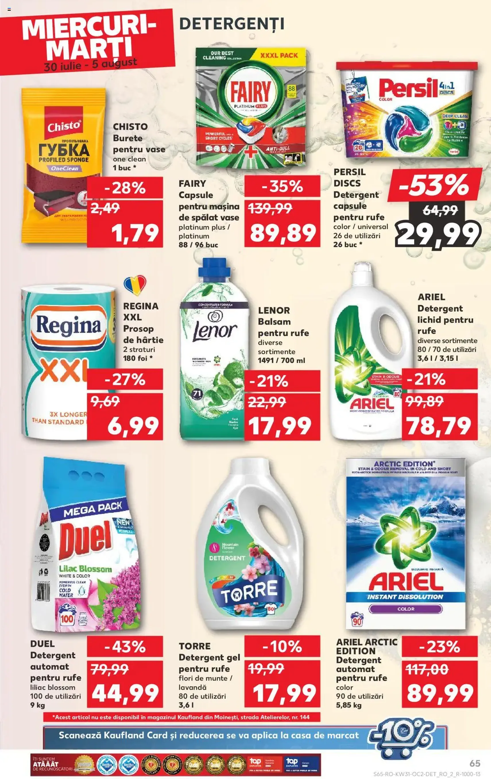 Kaufland RO - București - 2025.07.30. érvényes szórólap 65 oldal 68 oldalból Kaufland RO - București - 2025.07.30. érvényes szórólap 65 oldal 68 oldalból