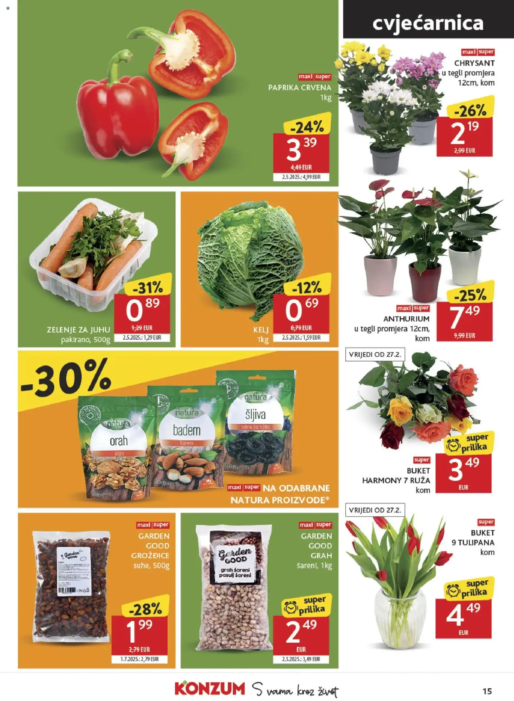 Konzum HR Akciós újság - 2026.02.25. érvényes szórólap 15 oldal 52 oldalból