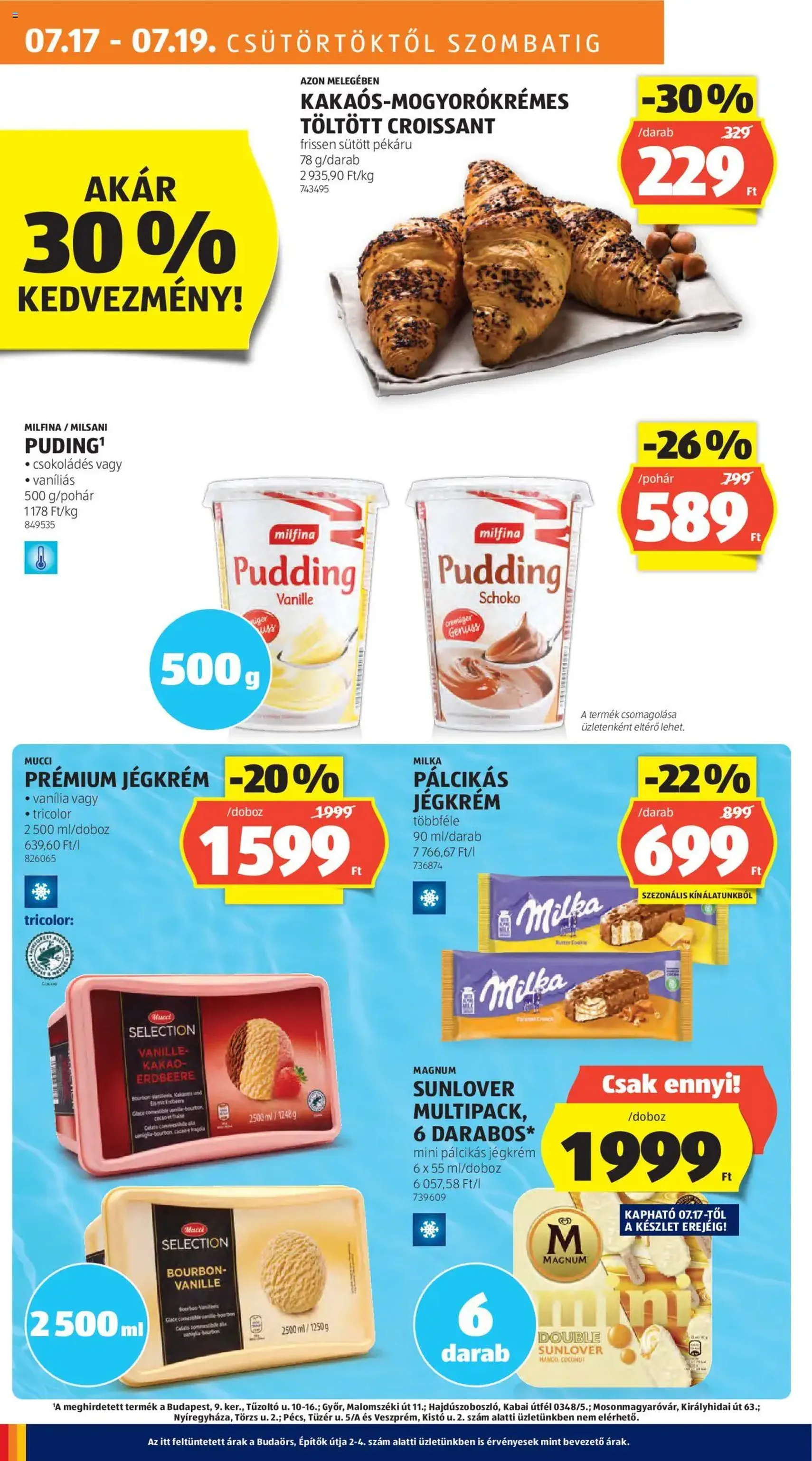 Aldi Akciós újság - 2025.07.17. érvényes szórólap 10 oldal 56 oldalból Aldi Akciós újság - 2025.07.17. érvényes szórólap 10 oldal 56 oldalból