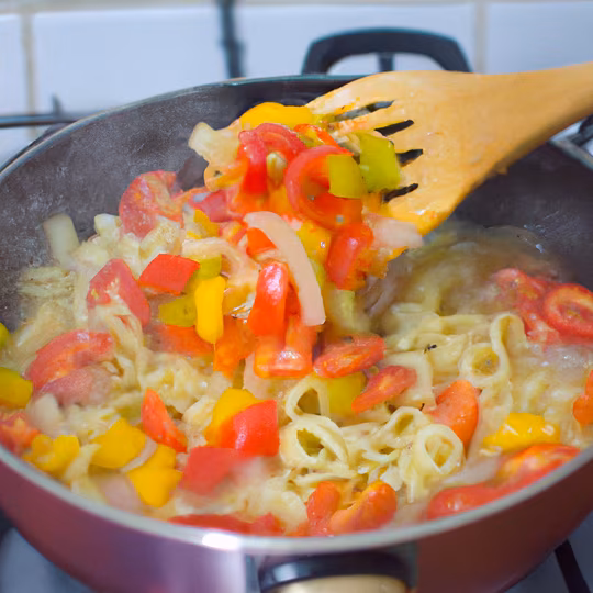Anteprima ricetta Pasta con peperoni e panna