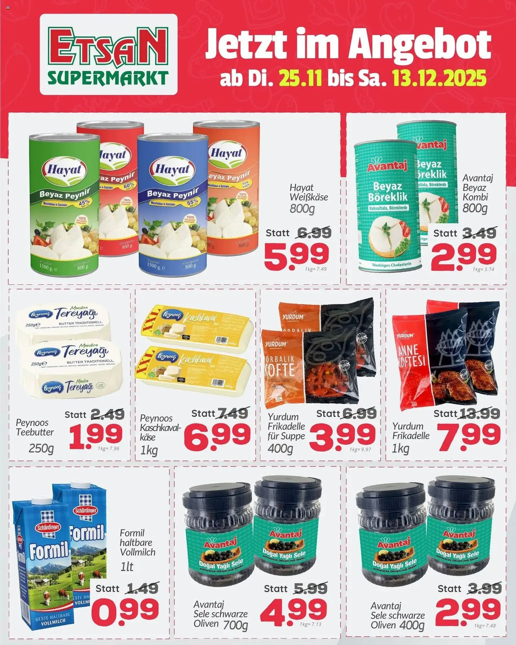 ETSAN Flugblatt - Gültiger Prospekt ab 25.11.2025, Seite 1 von insgesamt 5