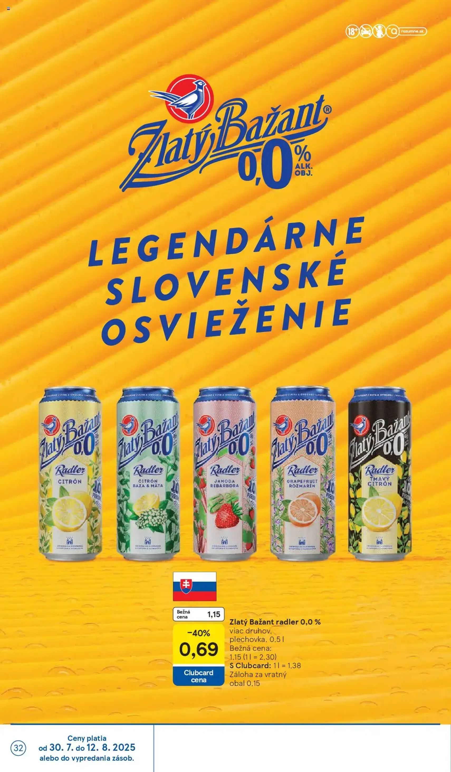 Tesco Hypermarket - leták - platný leták od 30.07.2025 strana 32 z 33 Tesco Hypermarket - leták - platný leták od 30.07.2025 strana 32 z 33