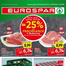 Eurospar Flugblatt - Prospekt Vorschau gültig ab 20.11.2025