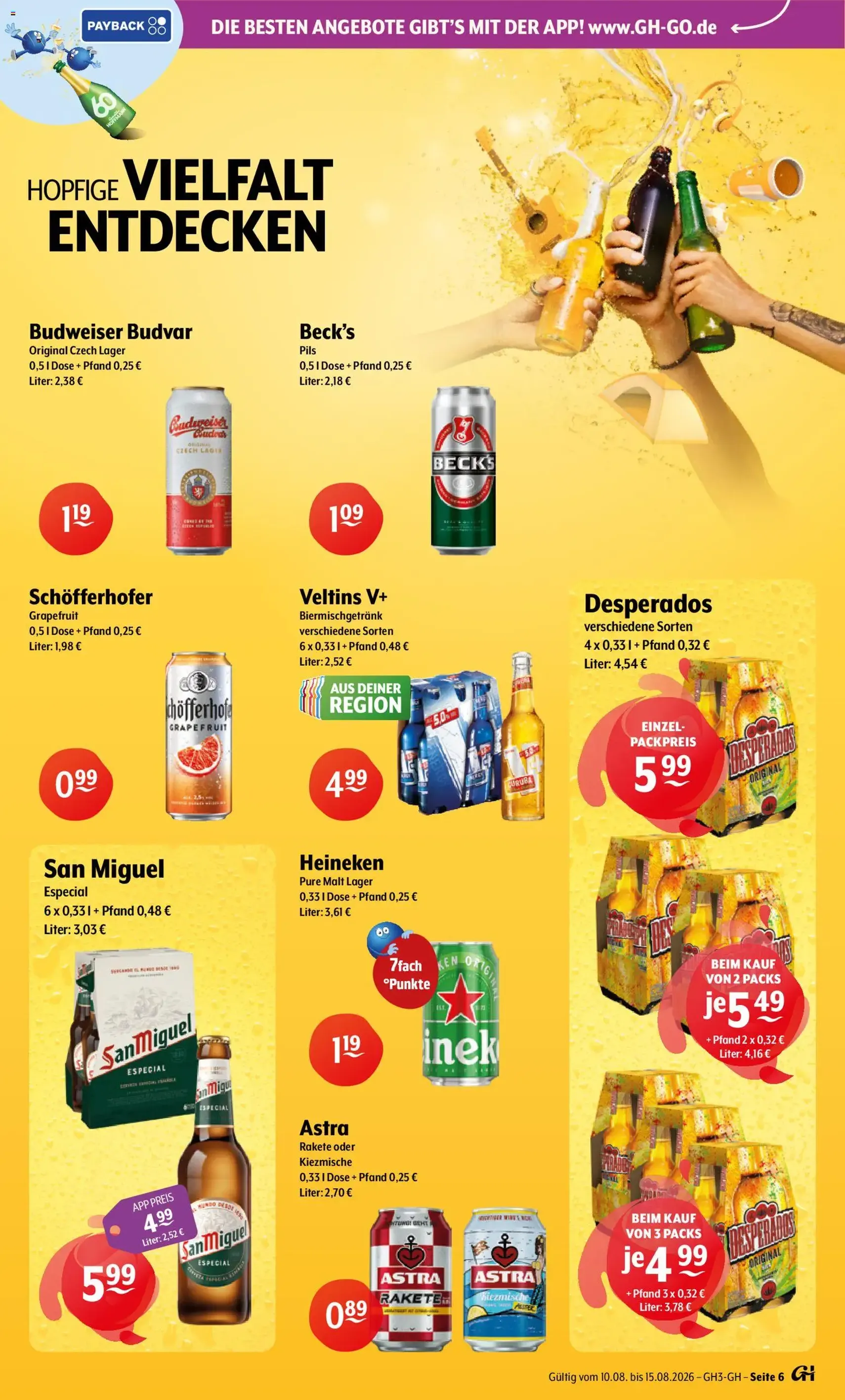 Trink und Spare Prospekt - Gültiger Prospekt ab 10.08.2026, Seite 6 von insgesamt 9